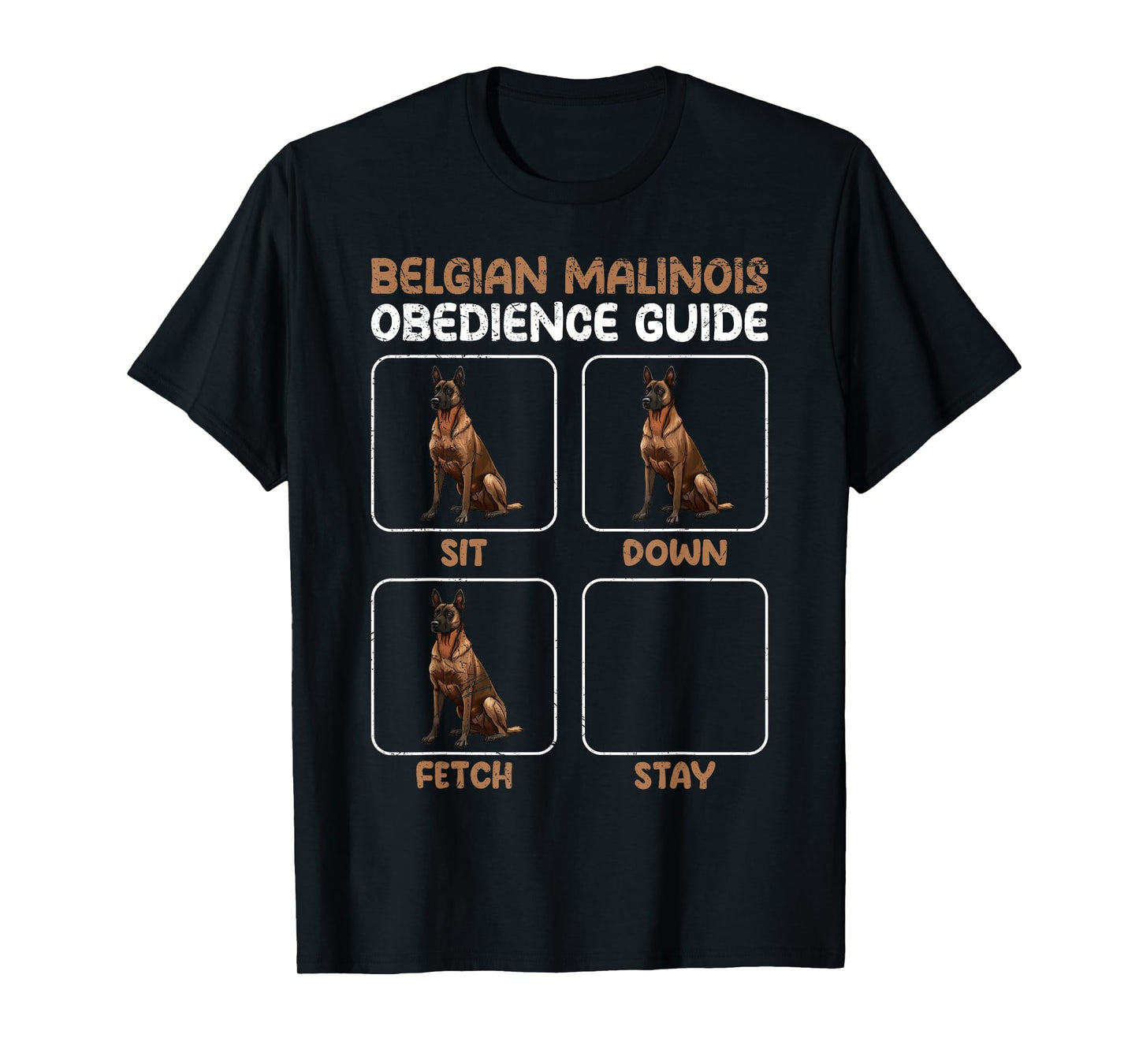 BELGIAN MALINOIS OBEDIENCE GUIDE Funny Malinois T-Shirt