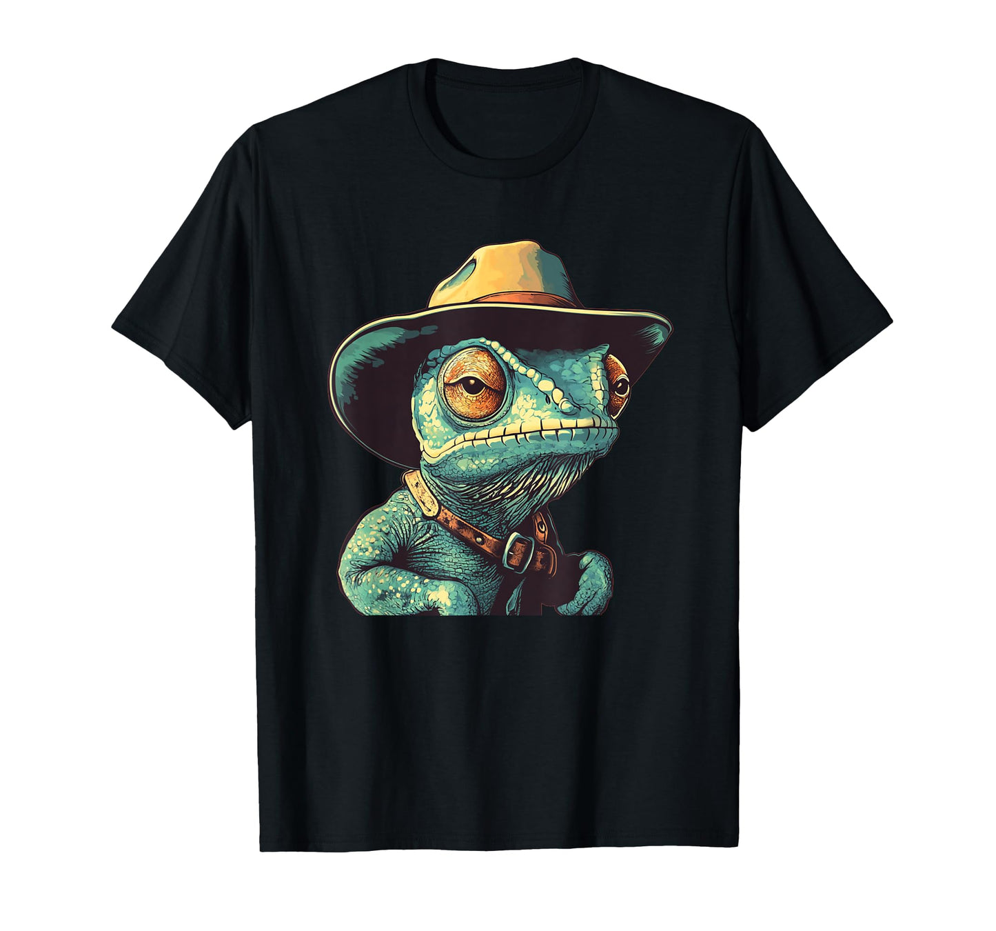 Funny Rootin’ Tootin’ Chameleon Outfit for Boys and Girls T-Shirt