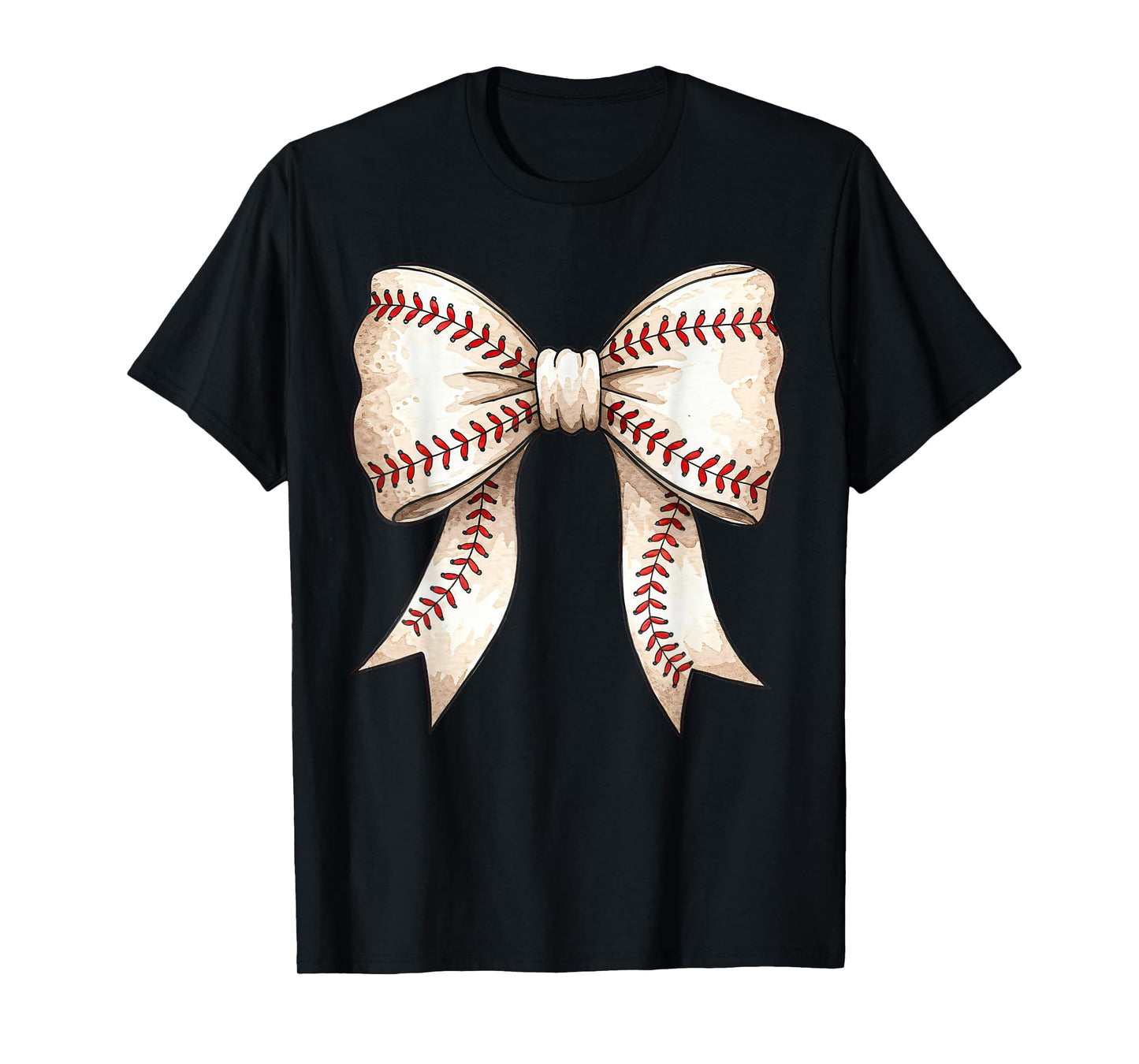 Women Cute Baseball Coquette Bow Lovers Baseball Girls T-Shirt