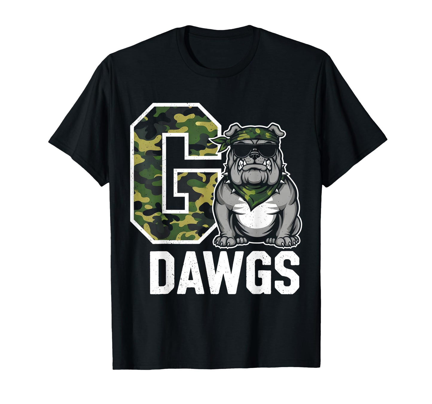 Bulldog Go Dawgs Men Women Kids Boys Youth Girls n T-Shirt
