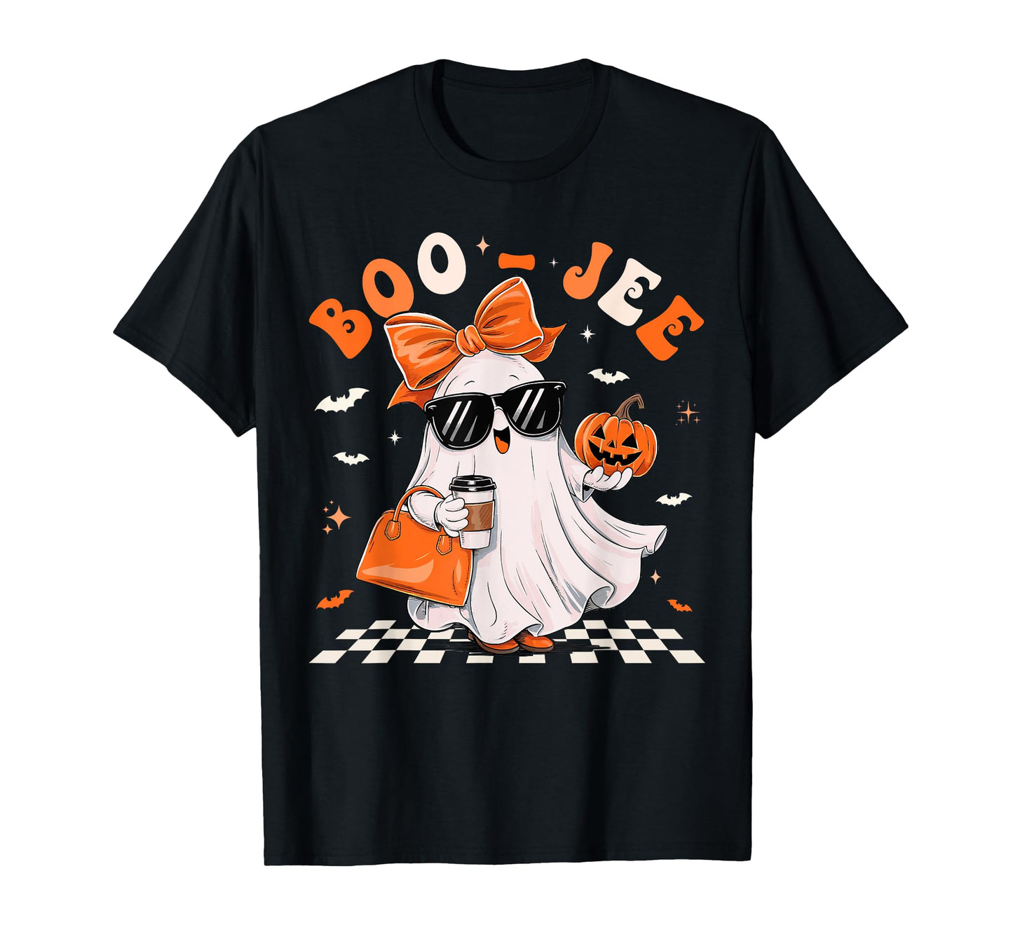 Cute Ghost Boujee Boo-Jee Funny Halloween Spooky Season T-Shirt