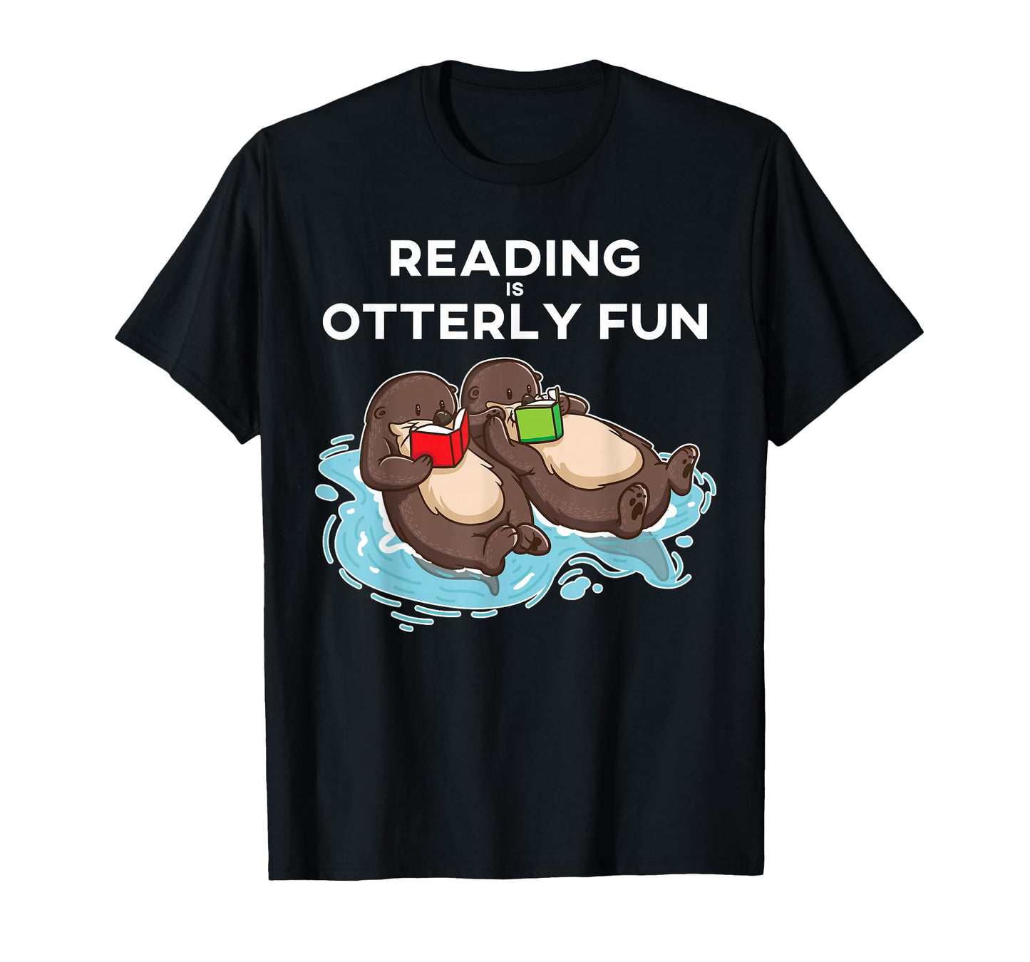 Sea Otter Book Reading Gift Shirt for Bookworm Teachers T-Shirt