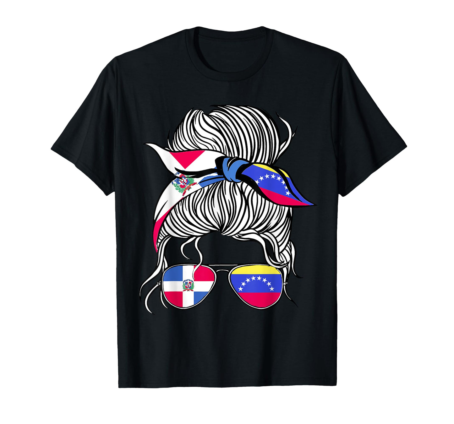 Dominican Republic Flag Venezuela Grown Women Girl Country T-Shirt