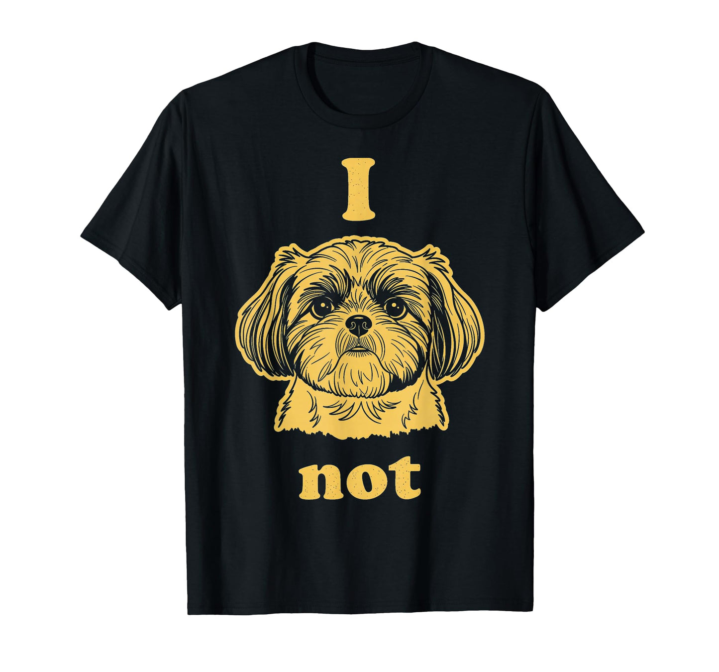 Cute Shih Tzu Dog Lover Vintage Graphic Tee Men T-Shirt