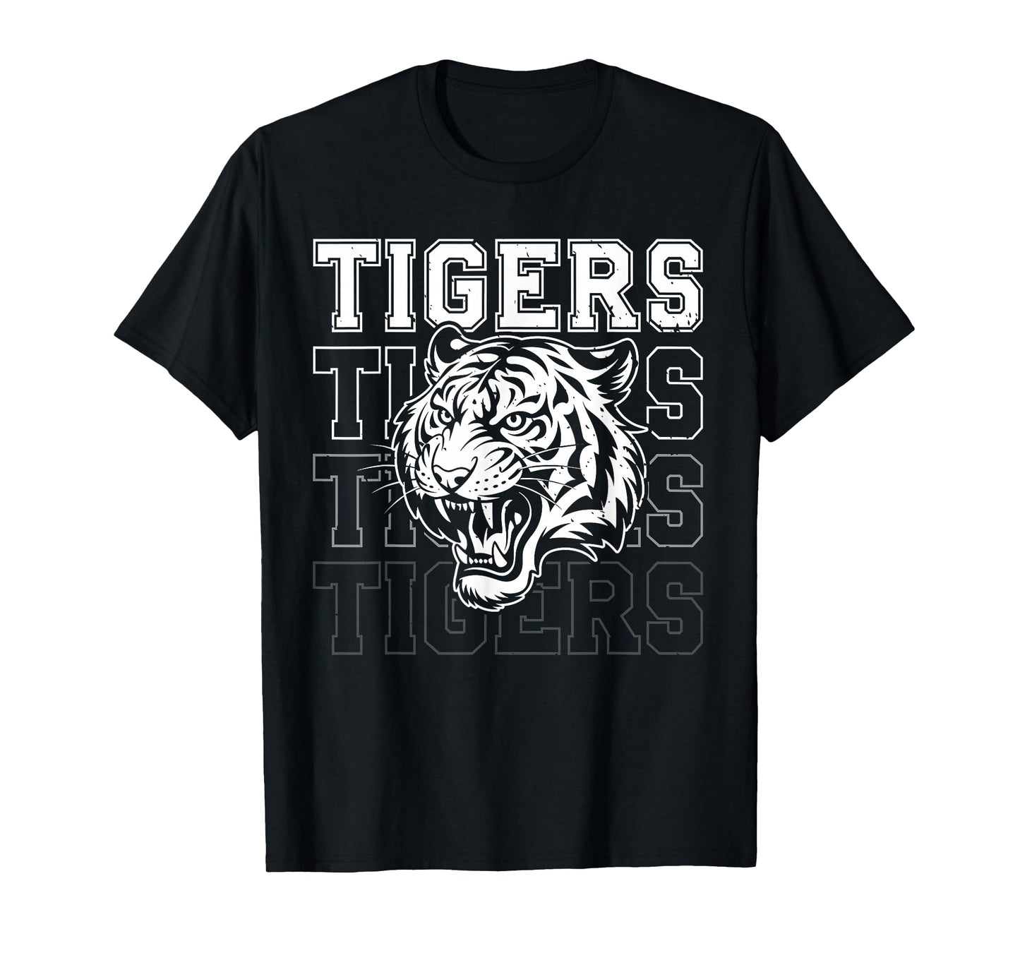 Retro Tigers Throwback Style Classic Vintage For Men Women T-Shirt