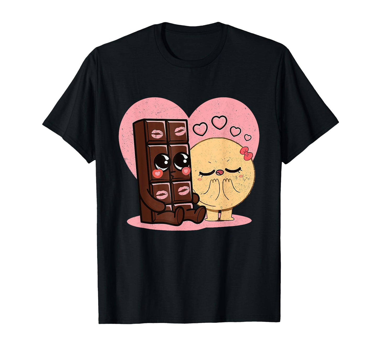 Chocolate and pancakes, couples love sweet, romantic T-Shirt