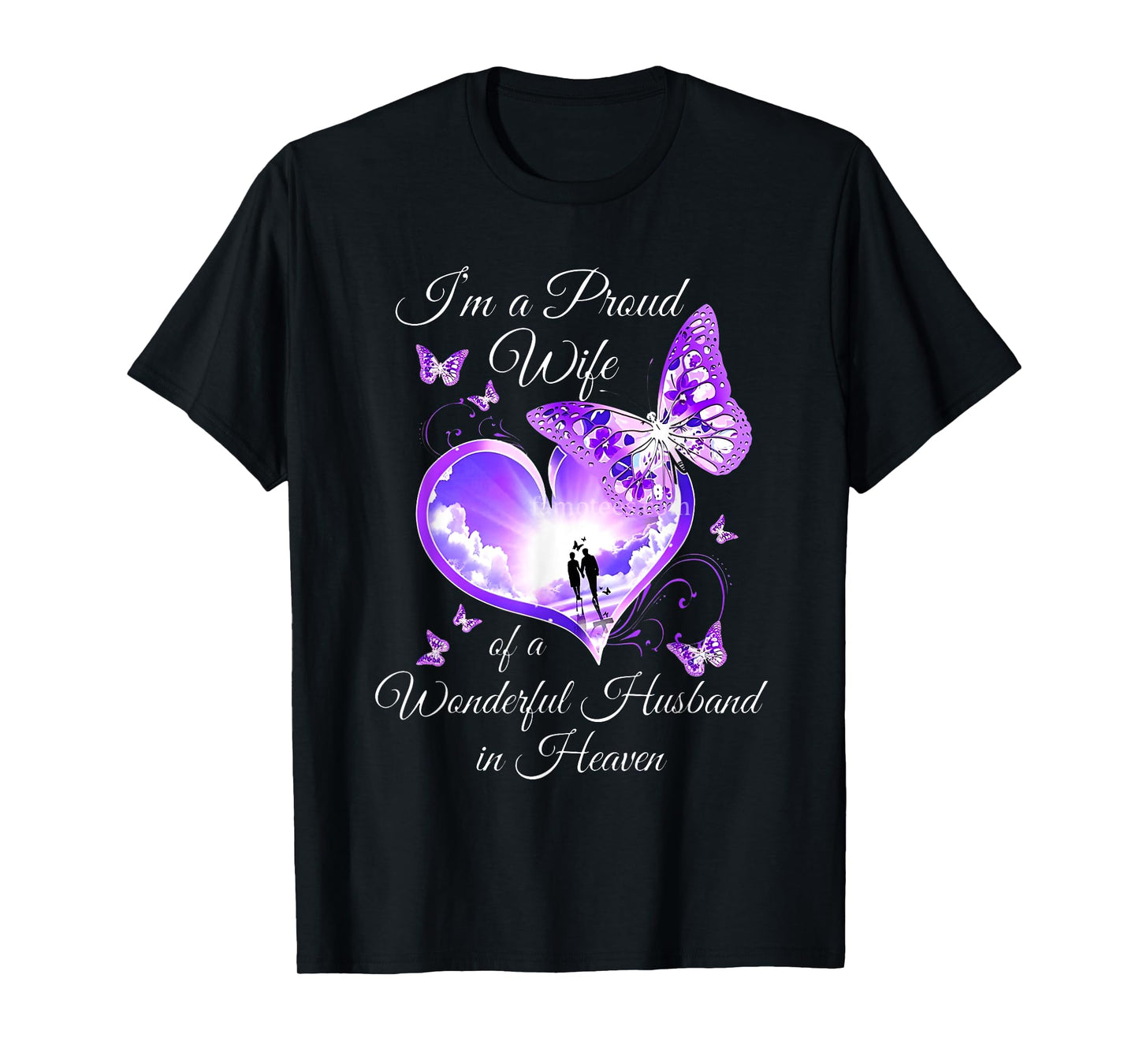 I'm a Proud Wife of a Wonderful Husband in Heaven T-Shirt