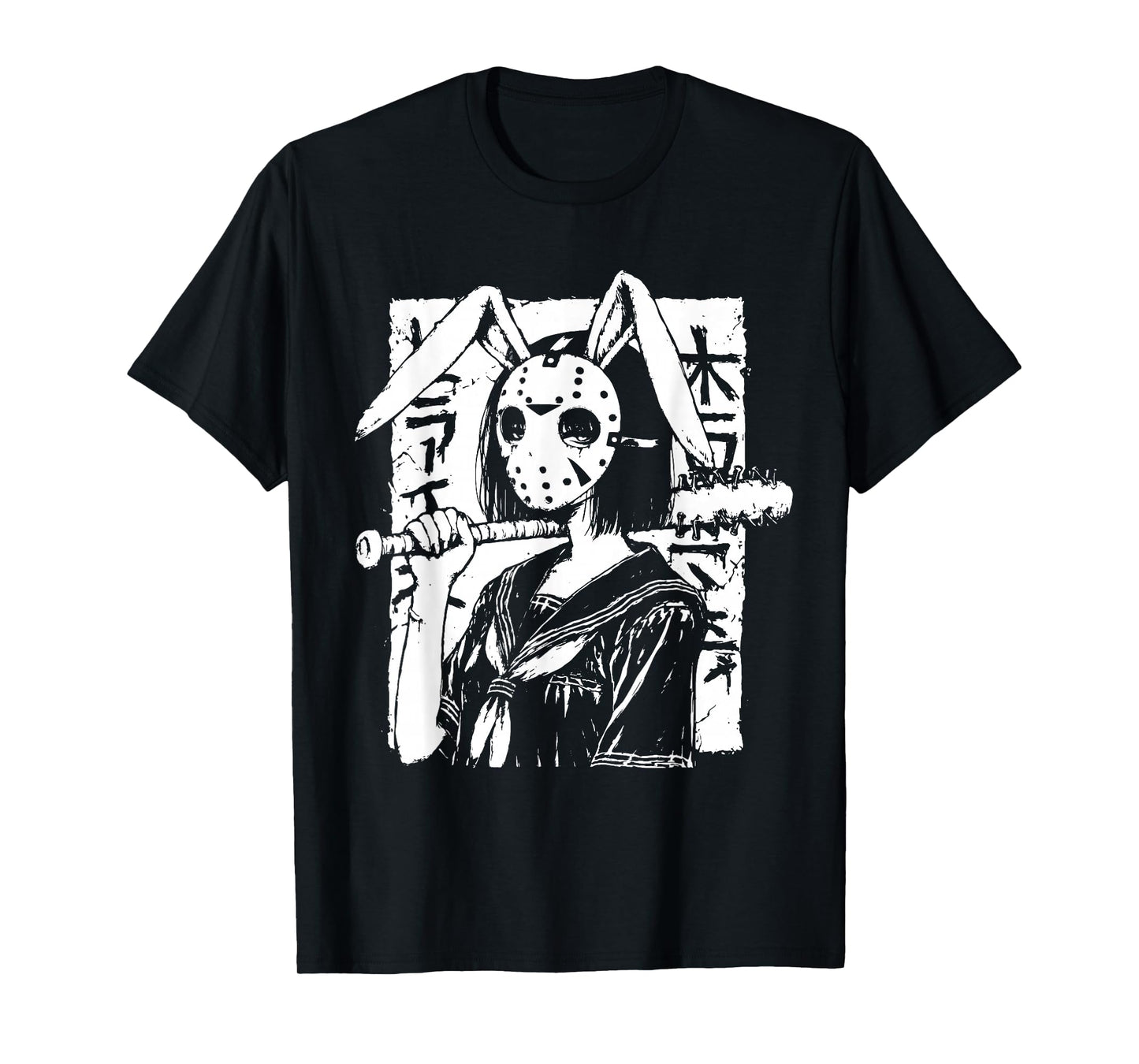 Creepy Horror Bunny Girl Anime Manga Alt Kawaii Harajuku T-Shirt