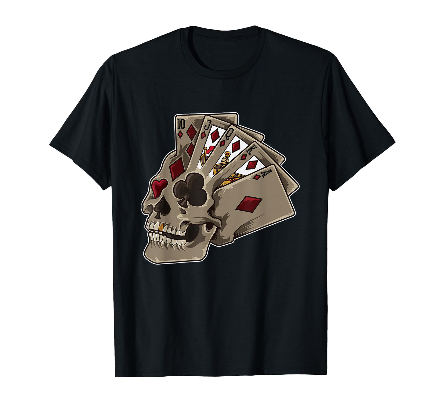 Poker Themed Skull - Casino Theme Party Gift T-Shirt