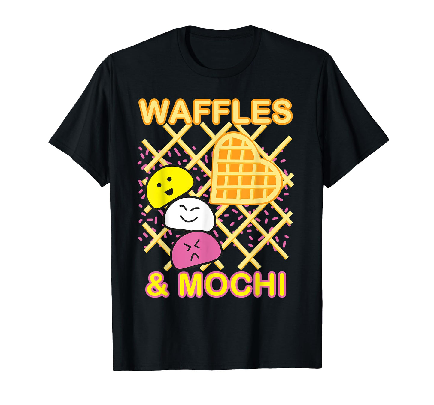 MOCHI and WAFFLES Cute Kawaii Japanese Ice cream Retro 90s Men Women Kids T-Shirt
