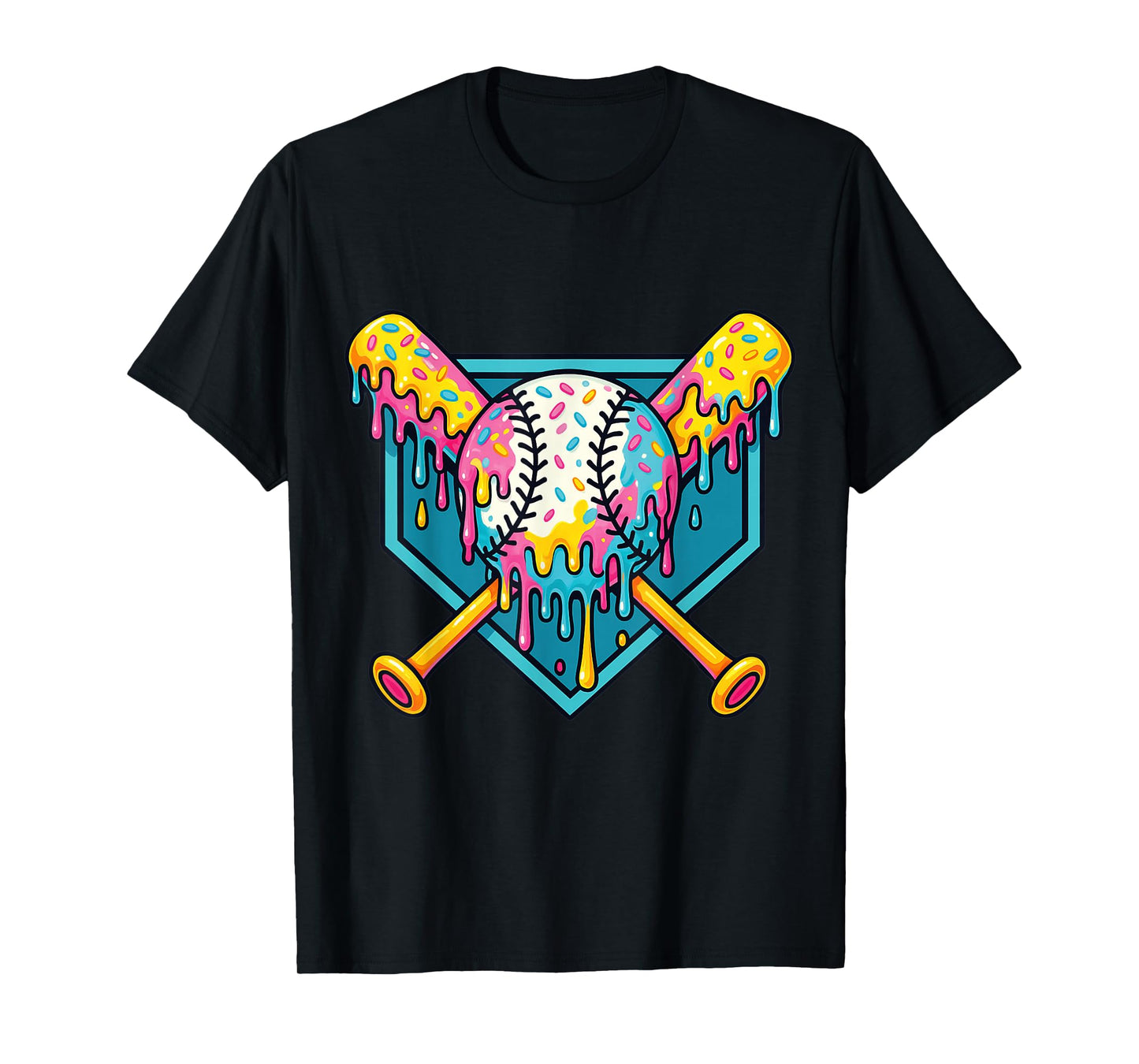 Baseball Respect The Drip Ice Cream Gaming Sport Player T-Shirt