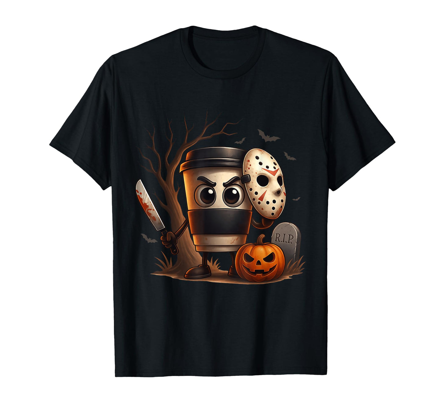 Halloween Costume Cappuccino Assassino Kids Boys Brainrot T-Shirt
