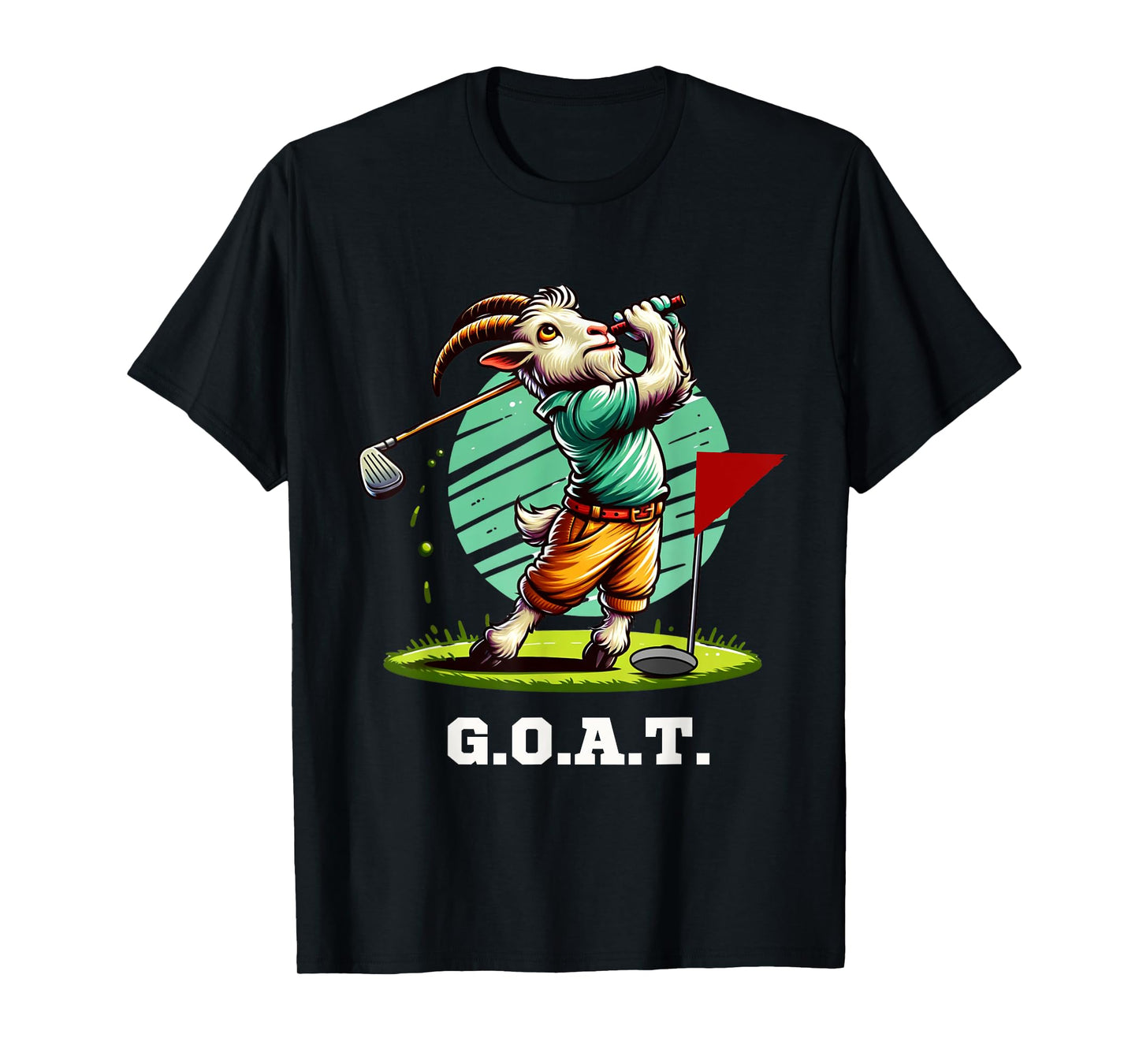 G.O.A.T. Goat Golfer Golfing Golf Funny T-Shirt