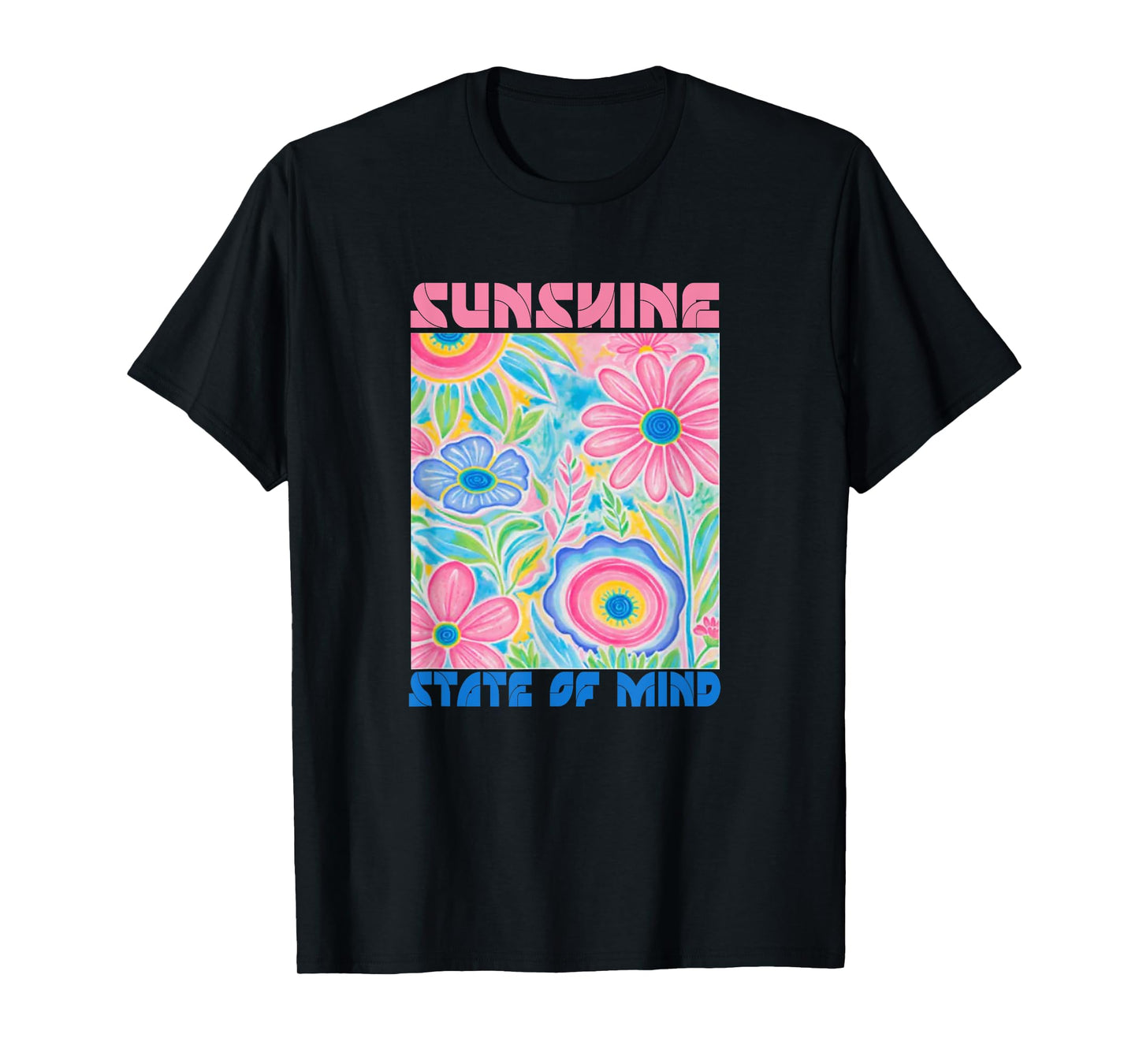 Sunshine State of Mind Short Funny Flower, Summer T-Shirt