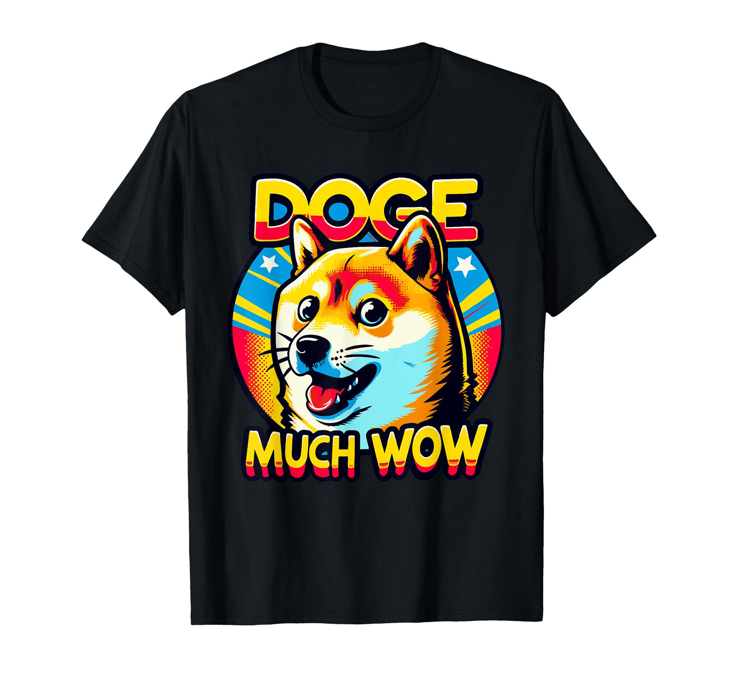 Meme Culture Doge Much Wow Vibrant Dog Lover T-Shirt