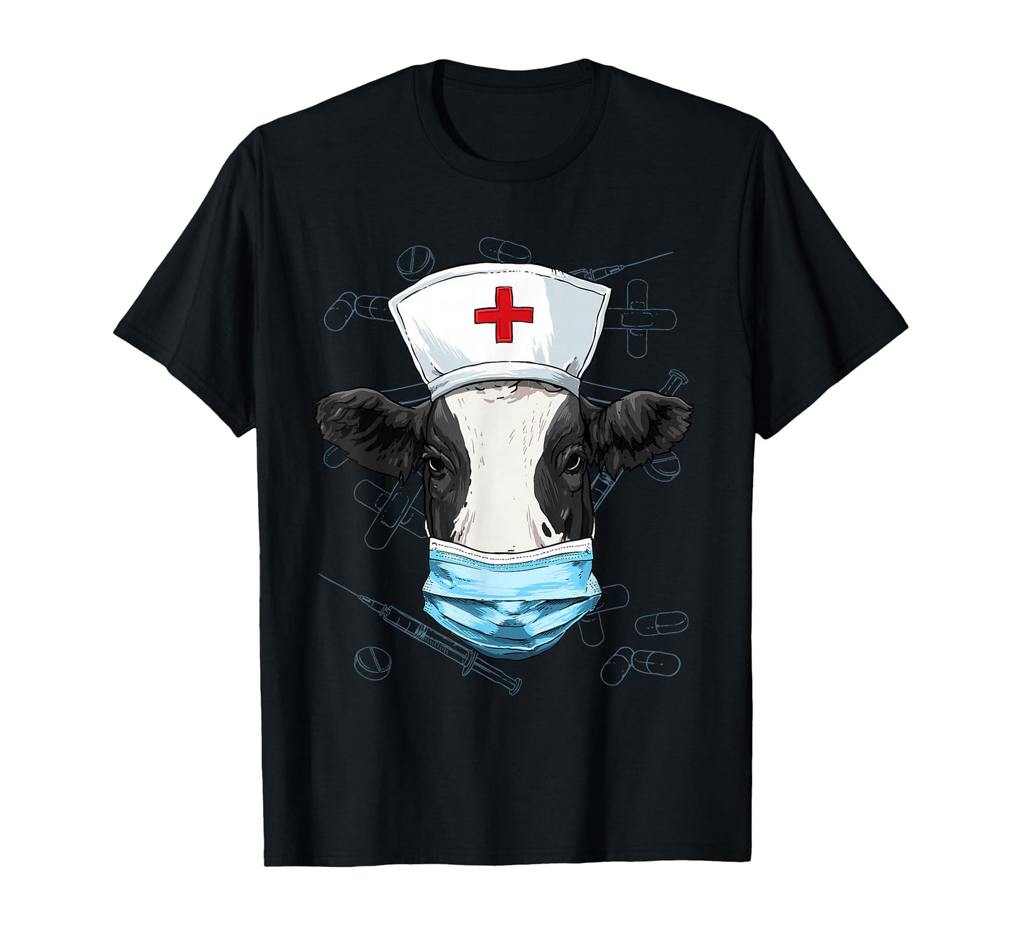 Cow Nurse Shirt Nursing Student Registered Nurse RN LPN CNA T-Shirt