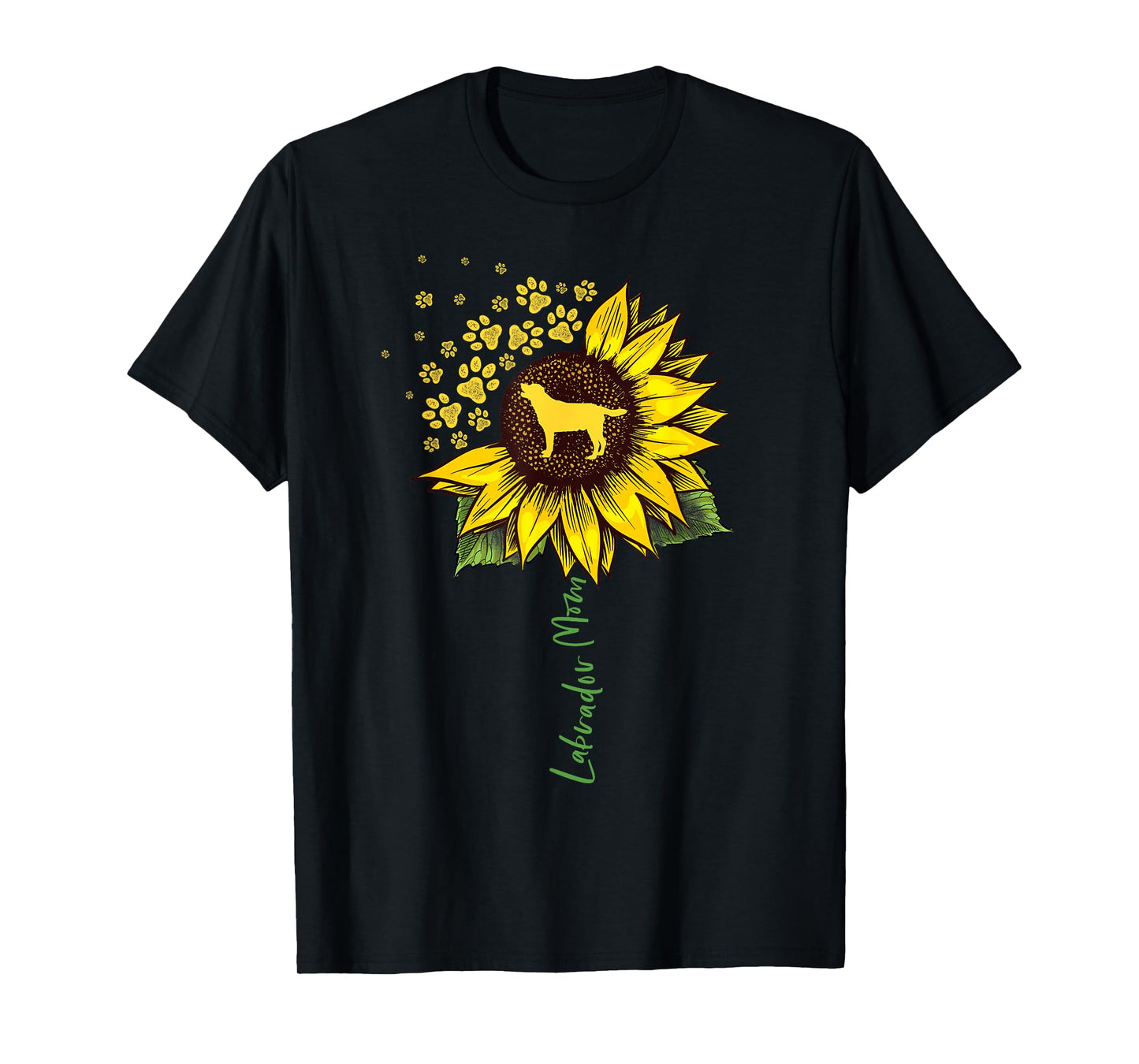 Labrador Mom Sunflower Labrador Retriever Gifts Dog Mom Mama T-Shirt Small