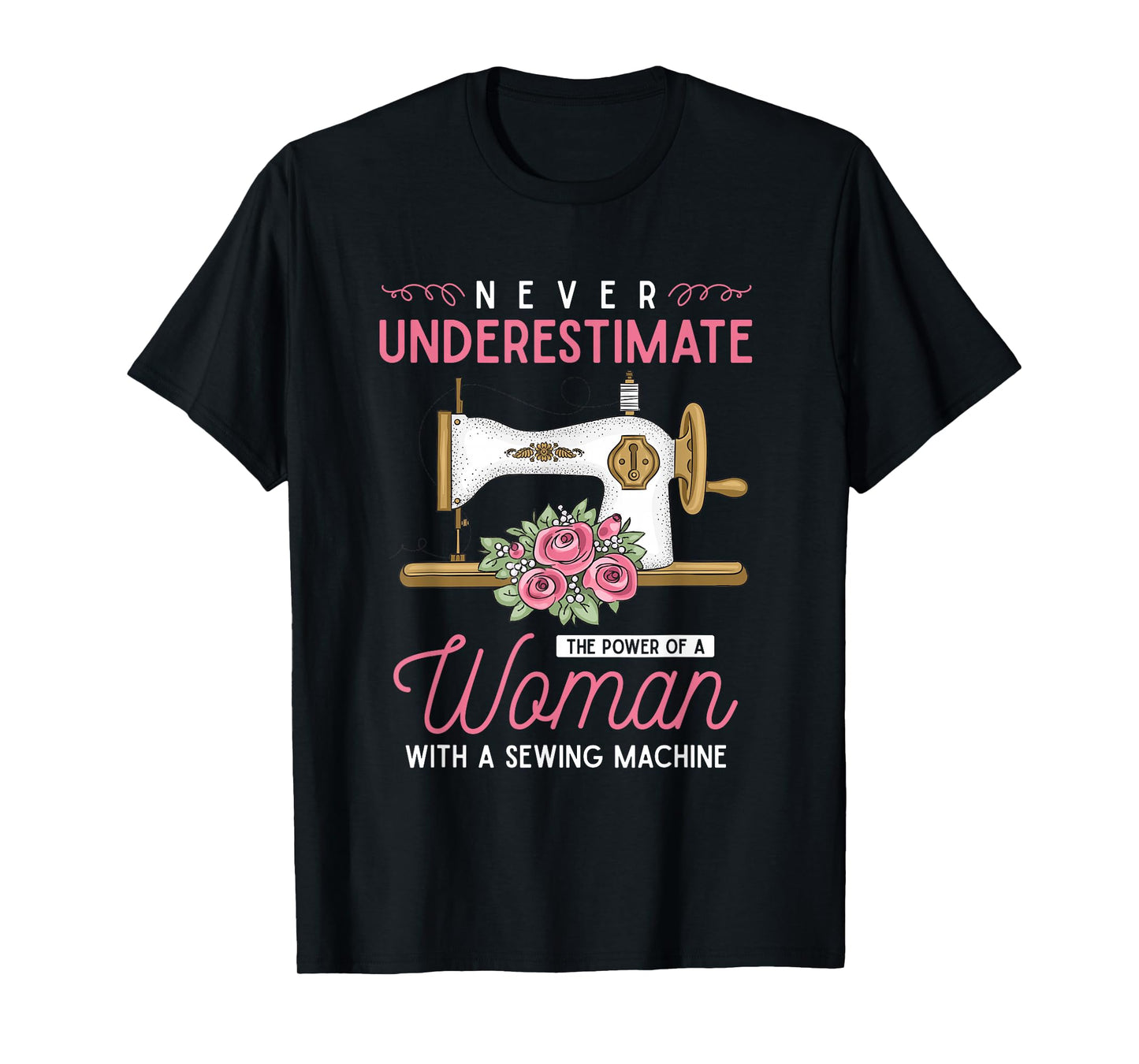 Quilter Sewing Machine Seamstress Women Girls Funny Sewing T-Shirt