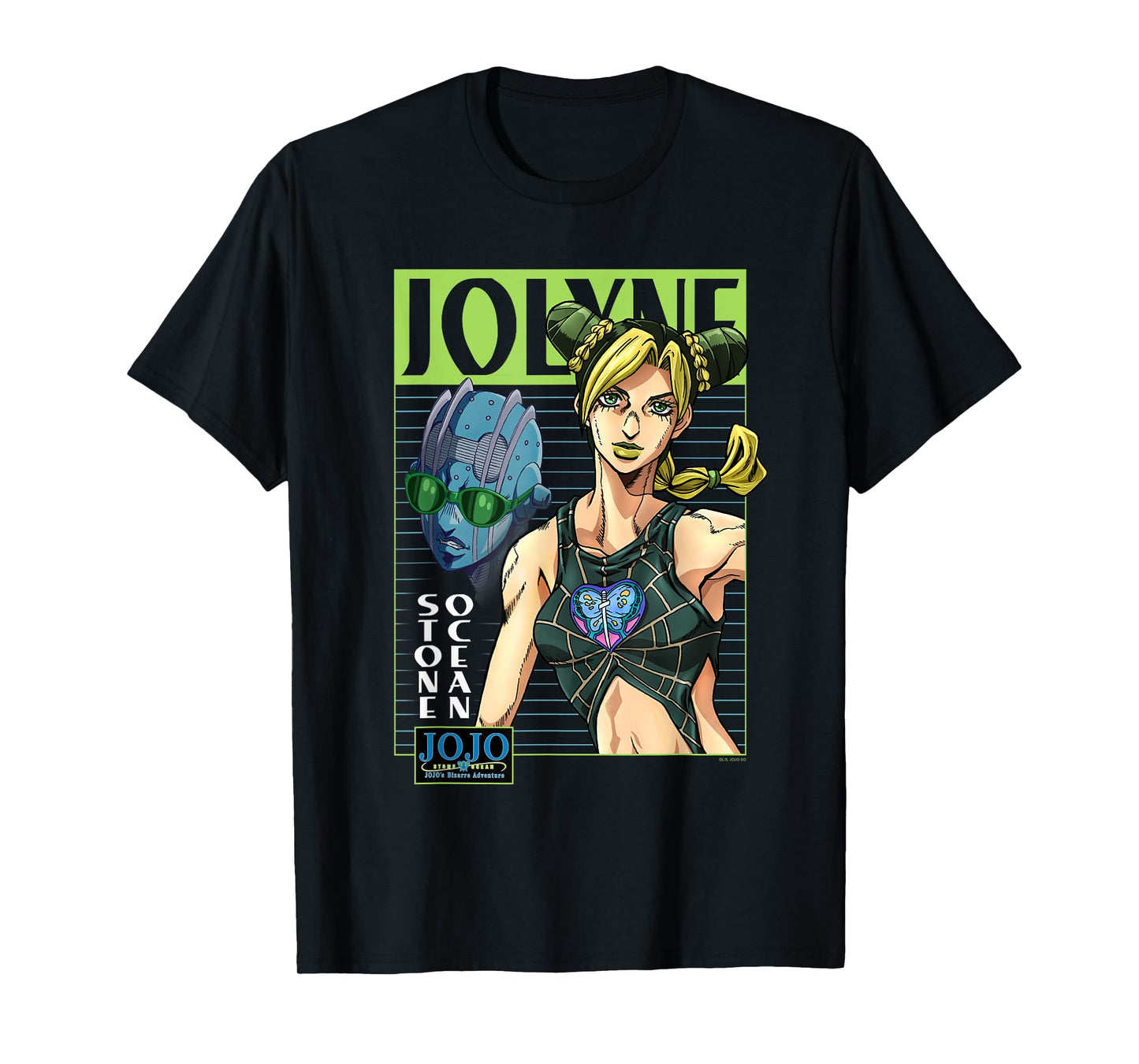JoJo's Bizarre Adventure Jolyne & Stone Ocean Mugshot Anime T-Shirt