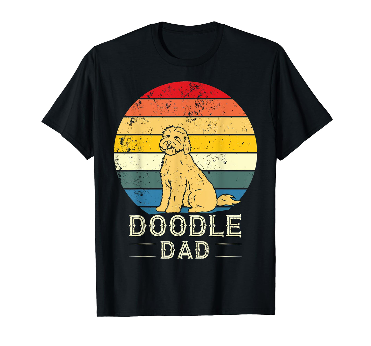 Vintage Doodle Dad Father - Aussie Doodle & Goldendoodle T-Shirt