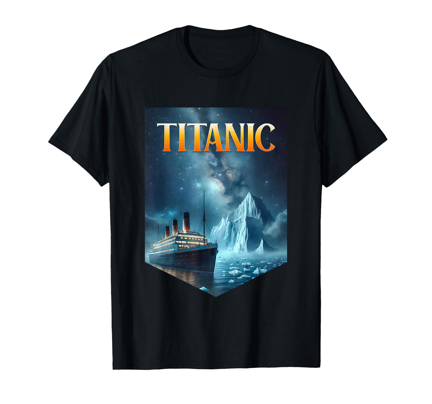 Titanic Cruise Ship Iceberg 1912 RMS Voyage Men Women Kids T-Shirt