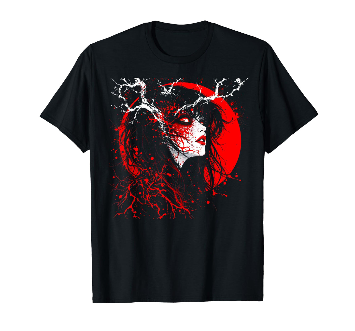 Horror Anime Manga Tee I Gothic Outfit I Japanese Chibi Girl T-Shirt