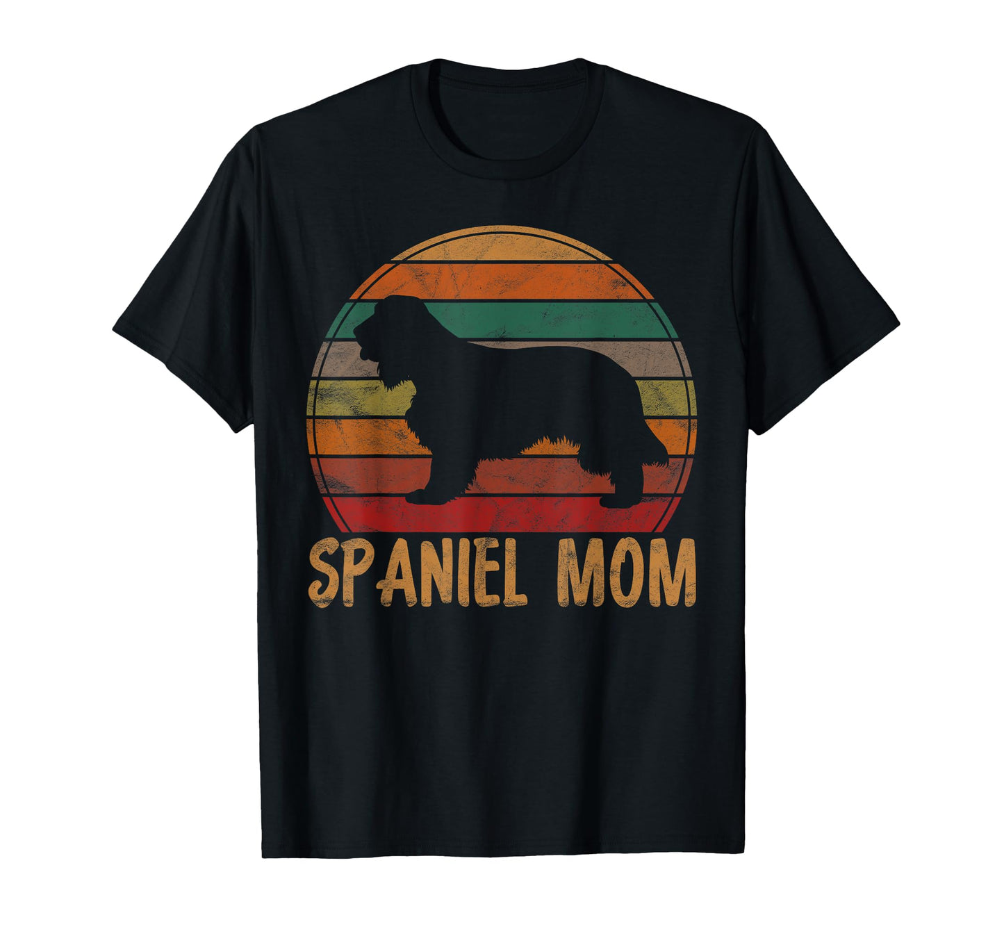 Retro Spaniel Mom Gift Dog Mother Pet English Cocker Mama T-Shirt