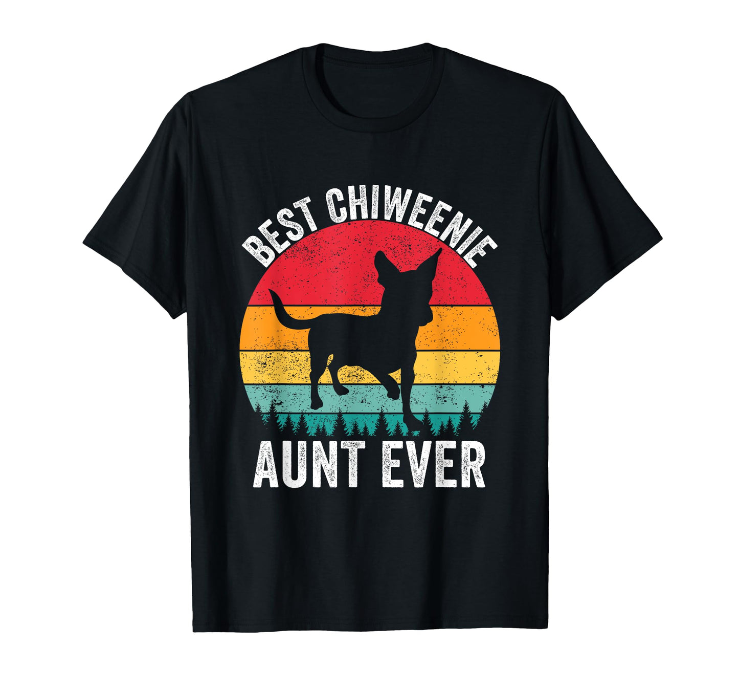 Funny Chiweenie Aunt Auntie Vintage Chiweenie Lovers Owner T-Shirt