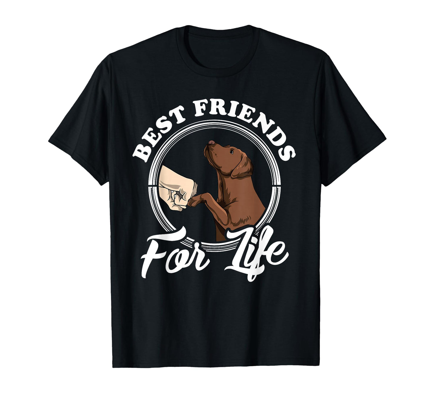 Chocolate Labrador Design Funny Chocolate Labrador Lovers T-Shirt Small