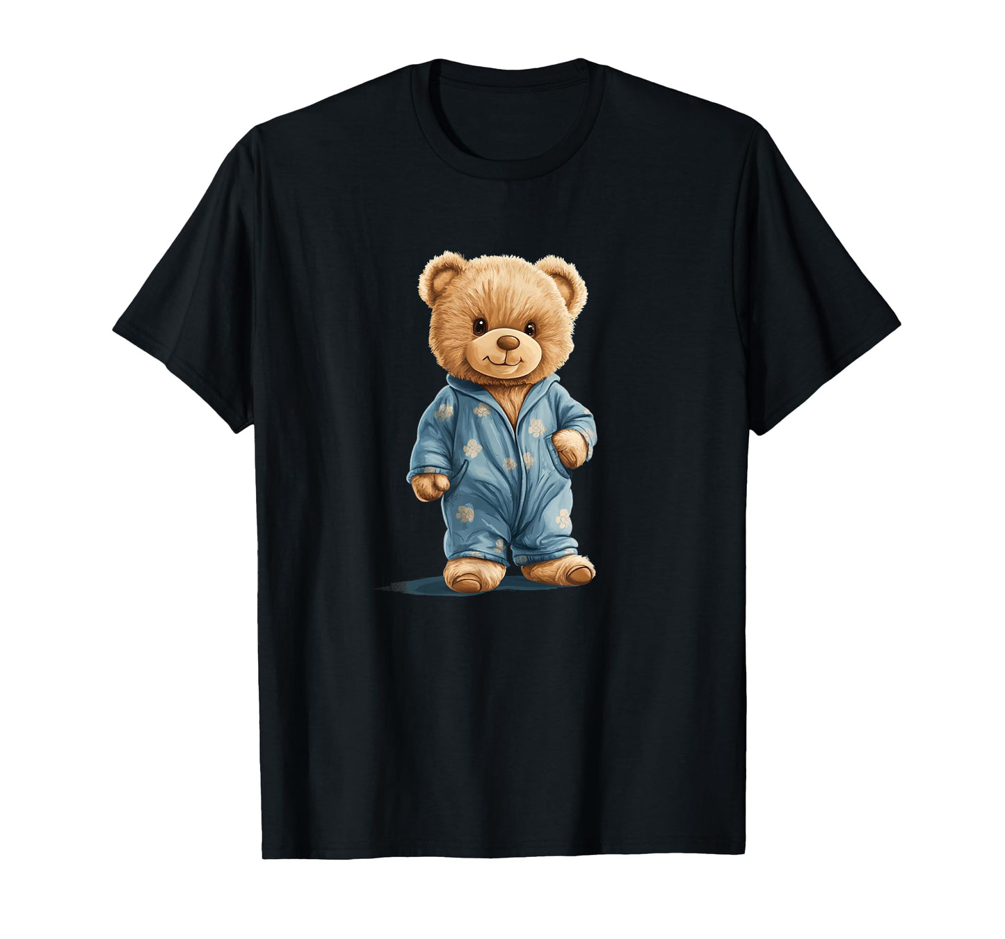 Sleepy Teddy Bear in Comfy Pajamas for Boys and Girls T-Shirt