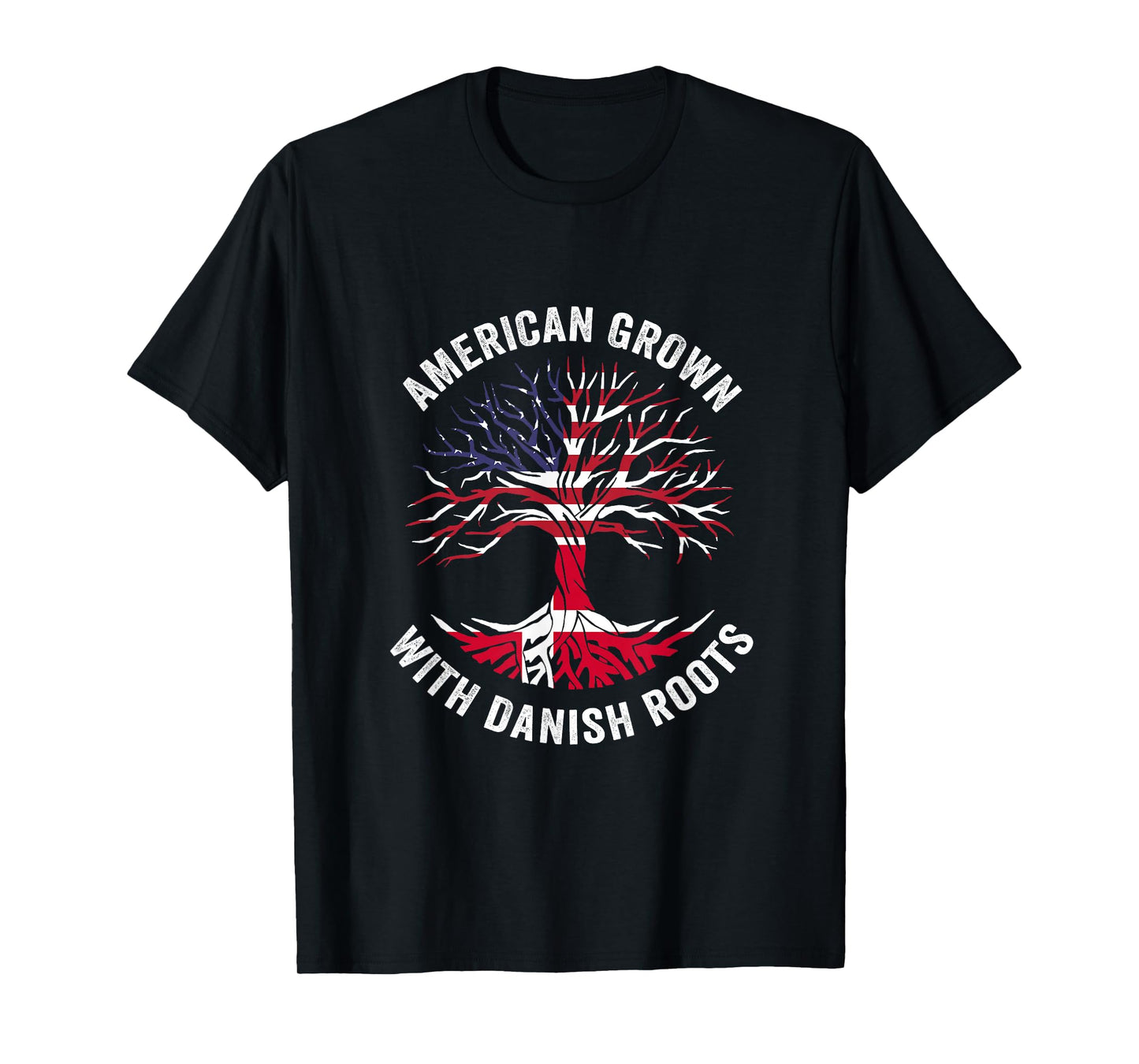 USA American Grown With Danish Roots Denmark T-Shirt