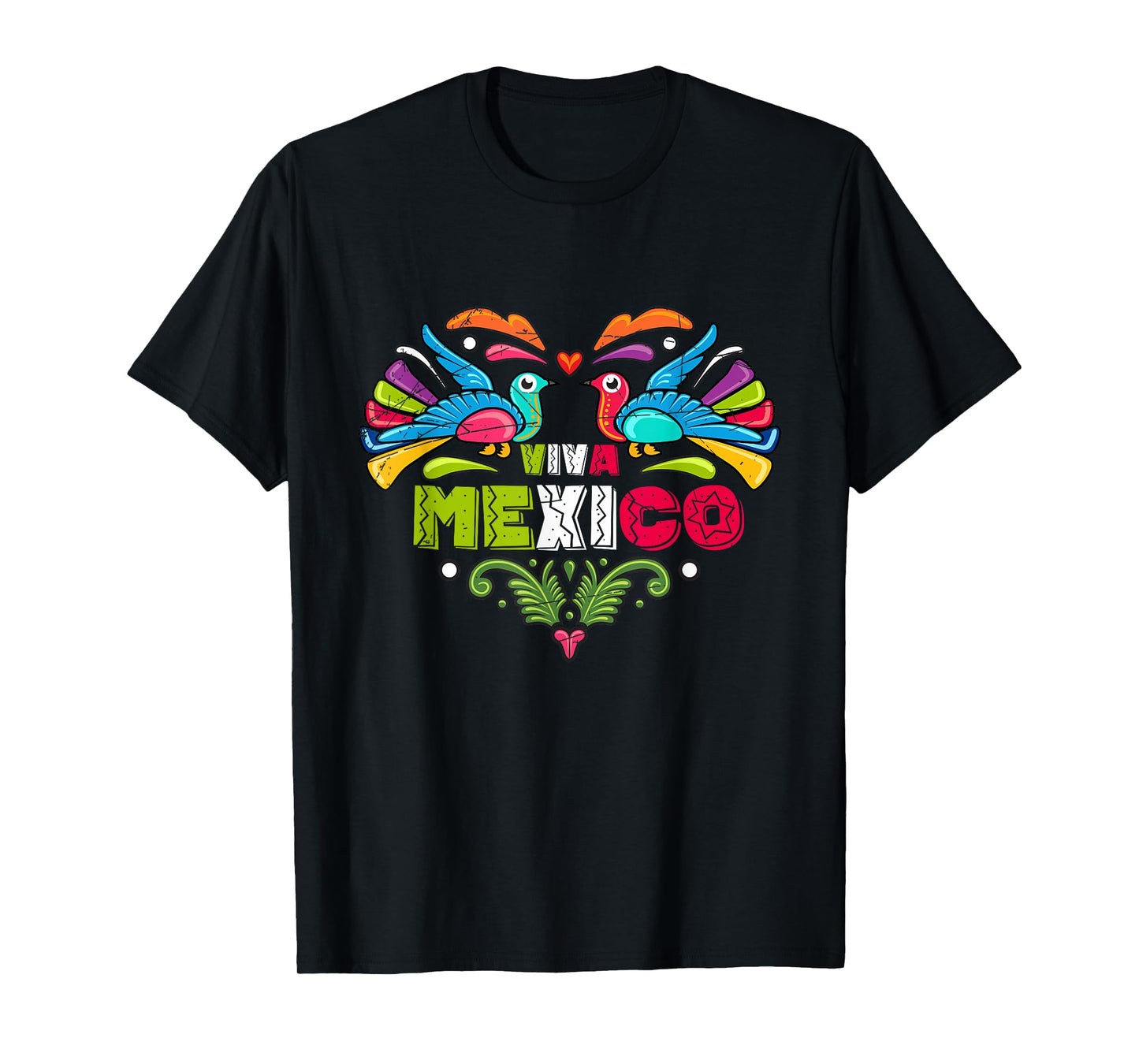 Proud Mexican Flag Peacock Animal Gift Viva Mexico T-Shirt