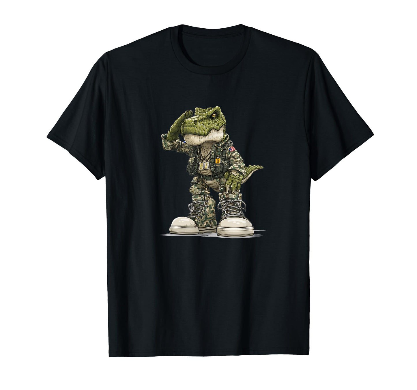 Cool Dinosaur Look for Saluting Dinosaurs Lovers T-Shirt