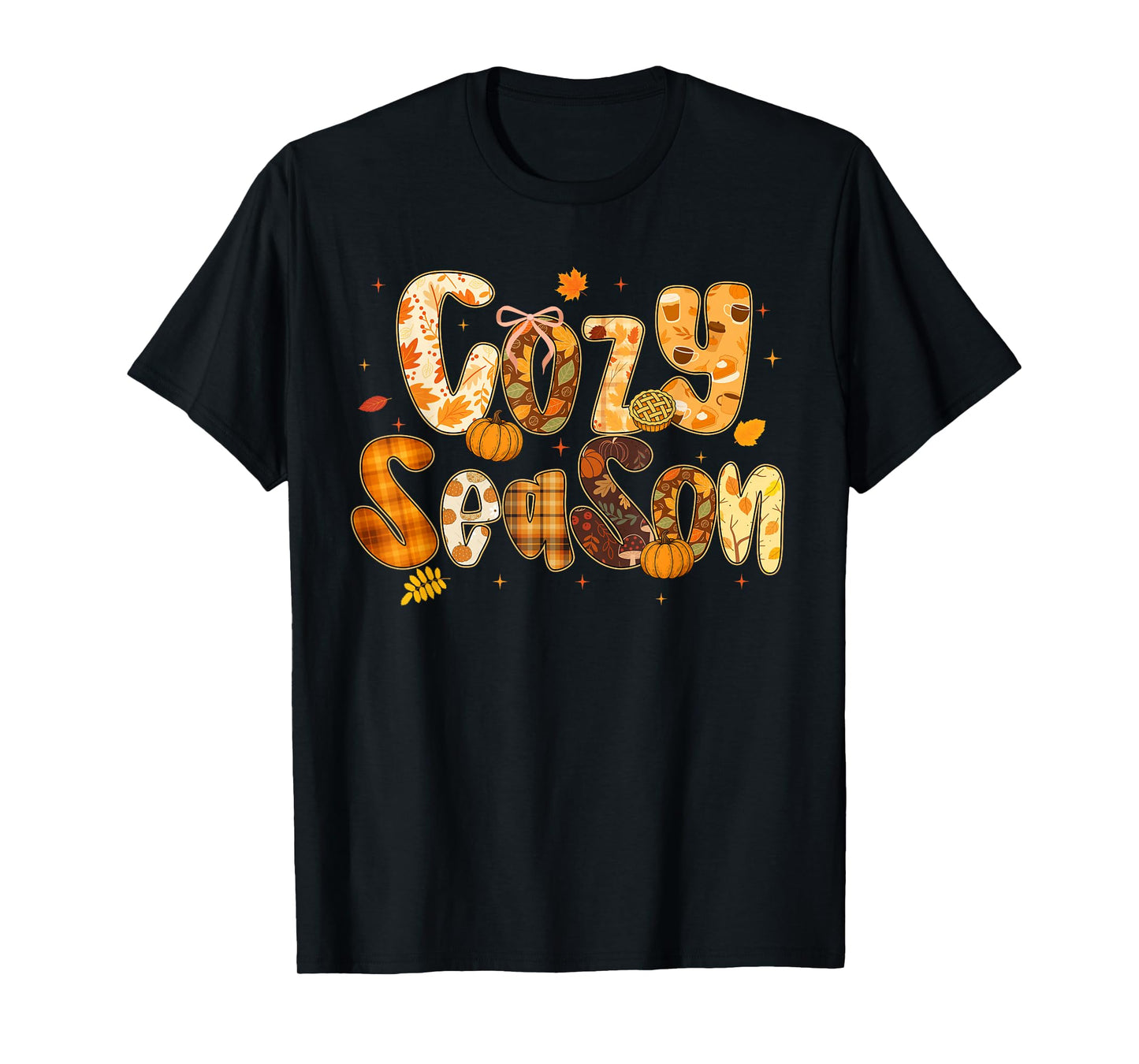 Cozy Season Preppy Fall Vibes for Men Women Kids T-Shirt