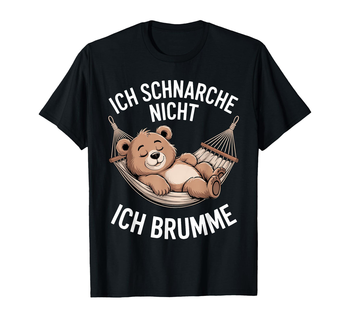 I Don't Snore I hum Funny Bear in Hammock T-Shirt