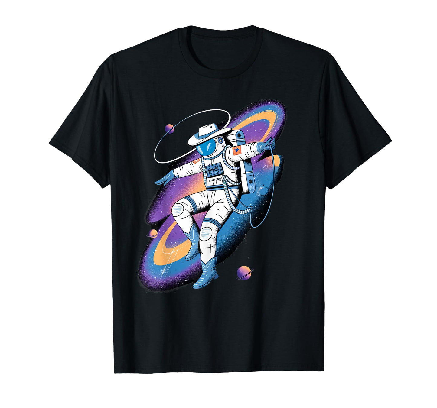 Astronaut Cowboy Amazing Design Space Lovers Costume T-Shirt