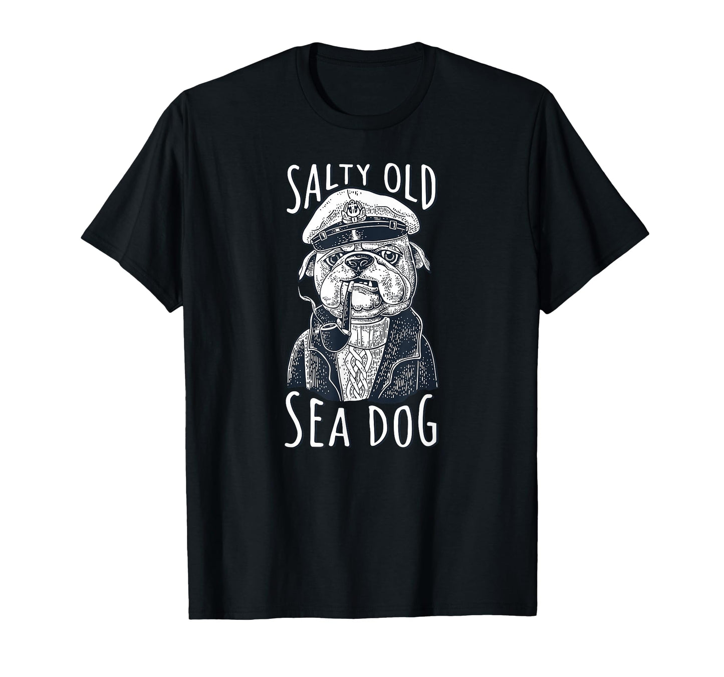 Maritime Dog Salty Old Sea Dog Capitain Nautical T-Shirt