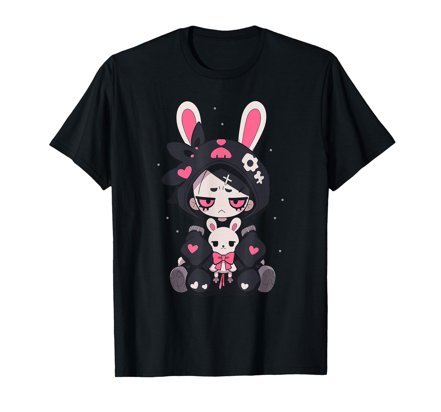 Rabbit Gothic Anime Japanese Creepy E-Girl Otaku Gothic T-Shirt