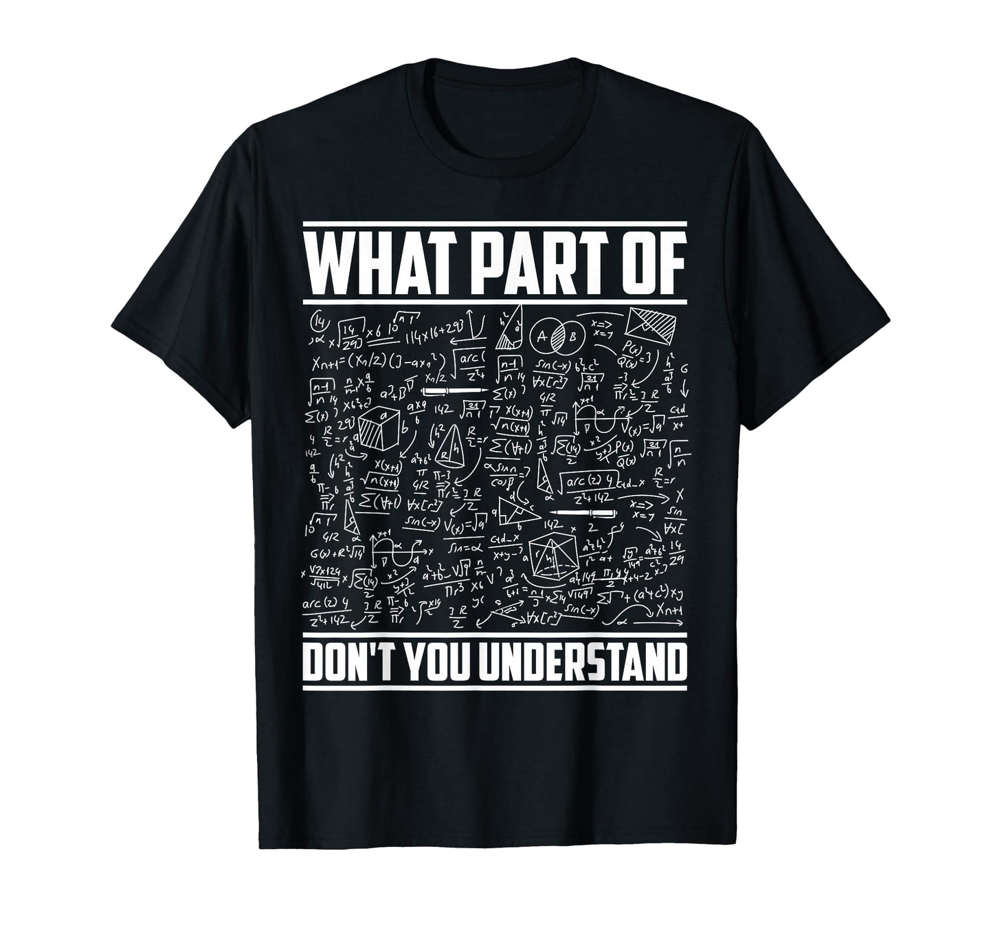 Funny Math Clothing for Men Humor Equation Nerd Geek Teacher T-Shirt