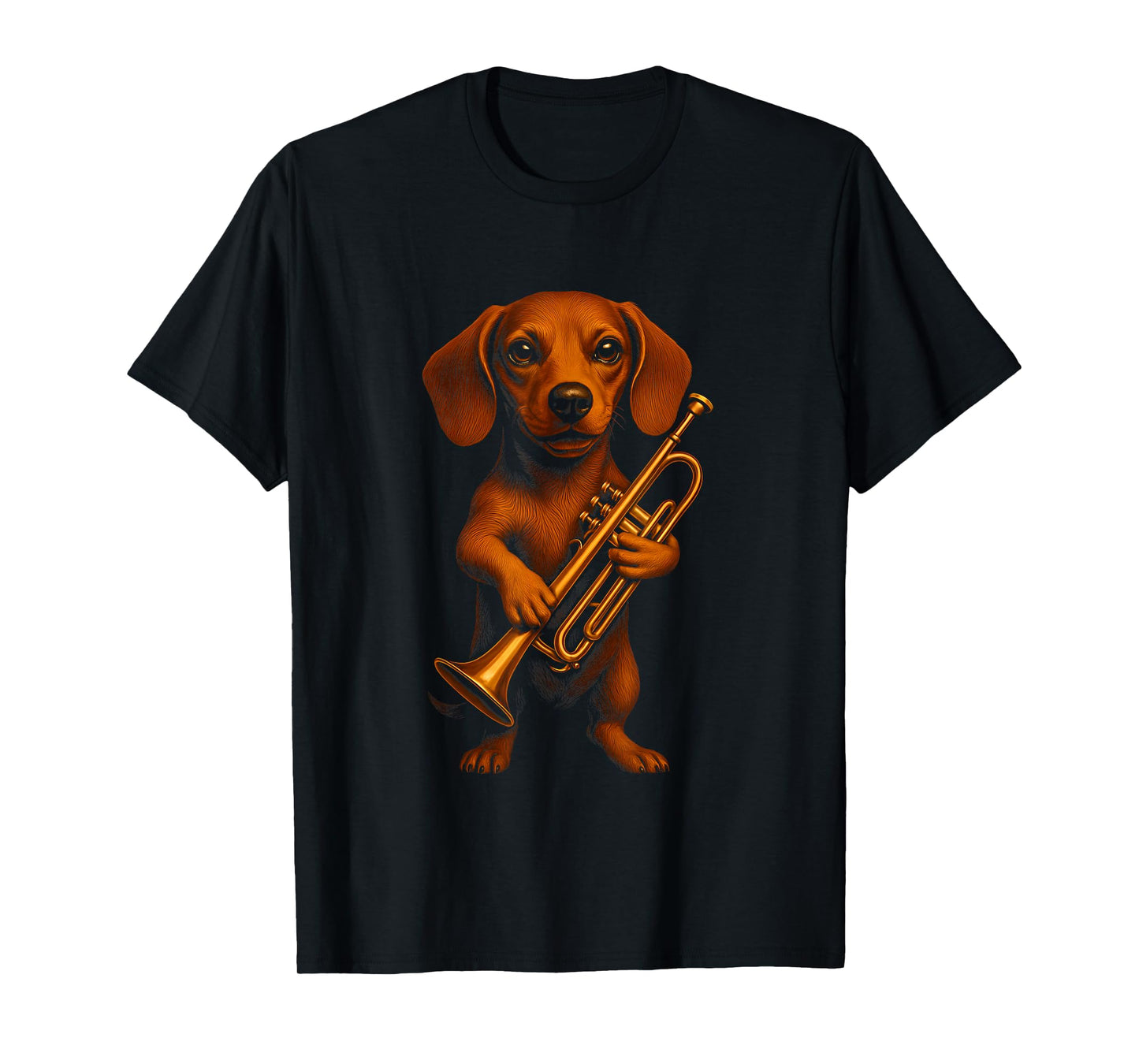 Dachshund Playing Trumpet T-Shirt