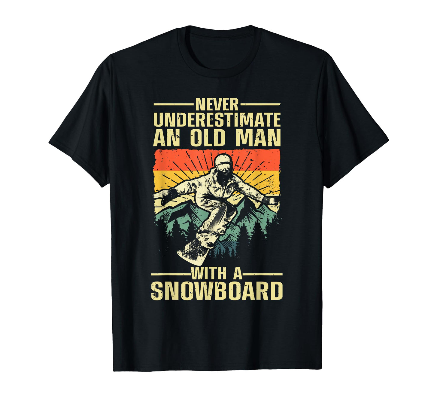 Cool Snowboard Art Men Women Skier Snowboarding Snowboarder T-Shirt