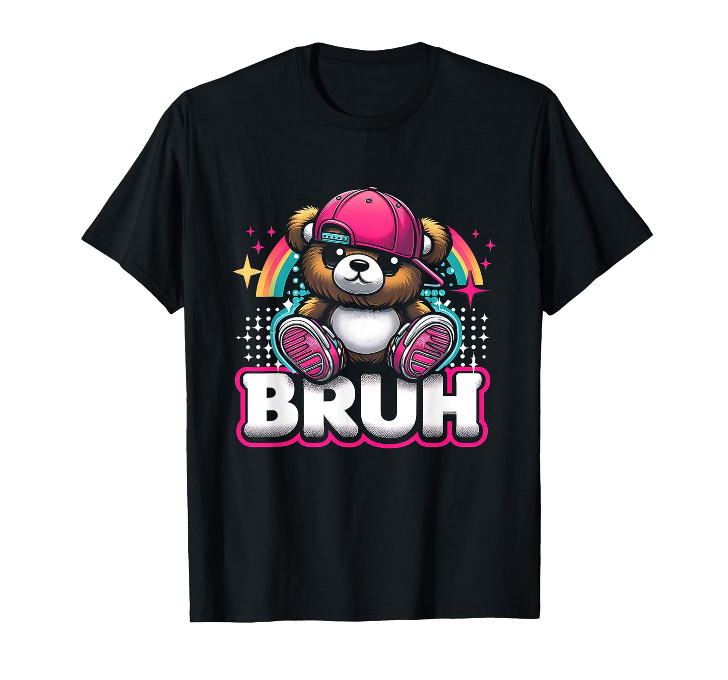 Hip Hop Teddy Bear Bruh Meme Saying Teen Humor T-Shirt