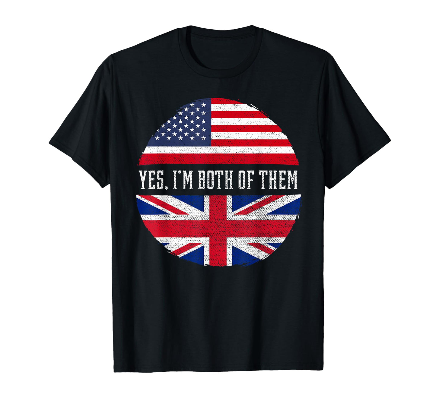 Half American Half British USA Flag United Kingdom Heritage T-Shirt