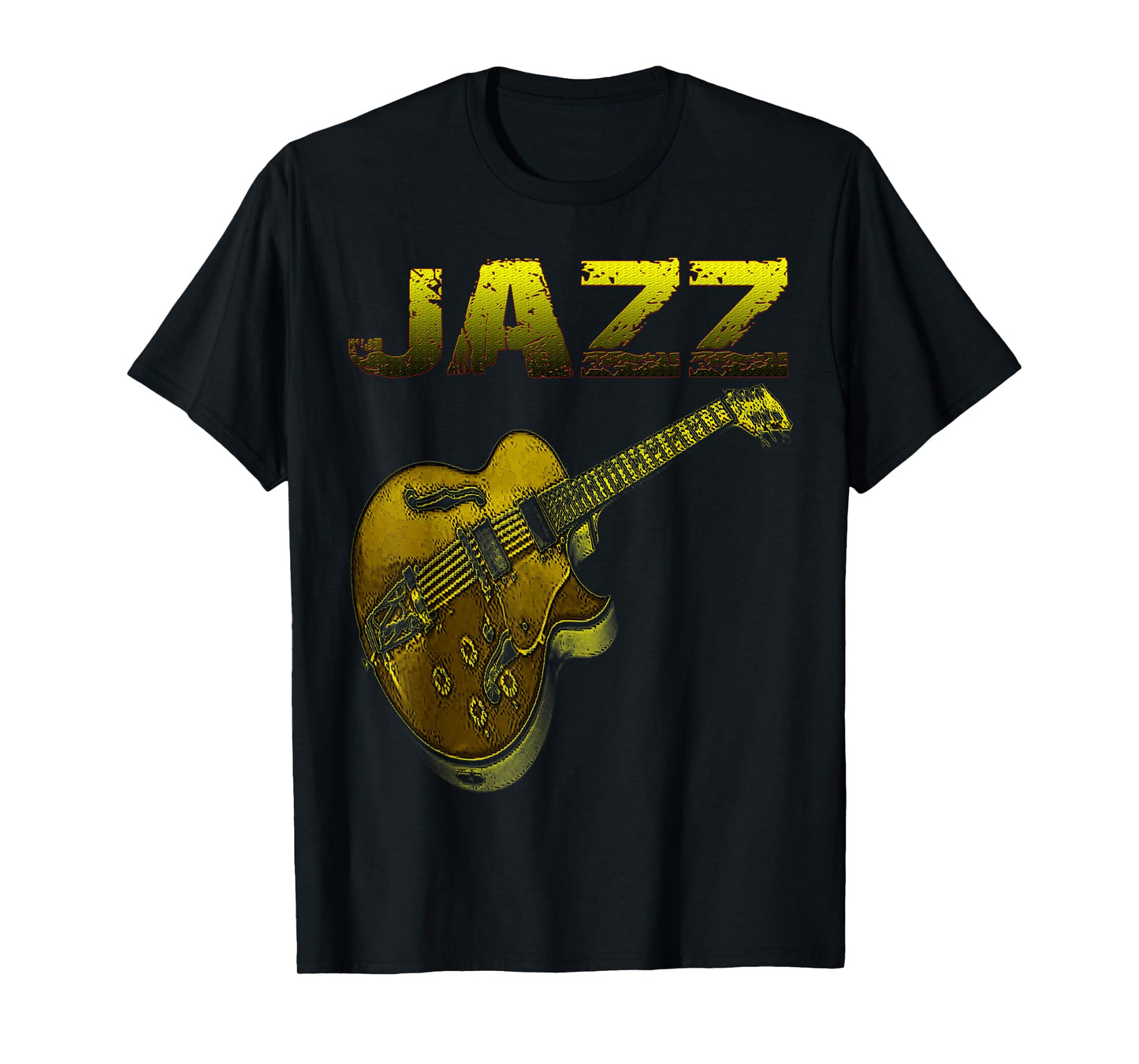 Jazz Vintage Guitar Musician T-Shirt