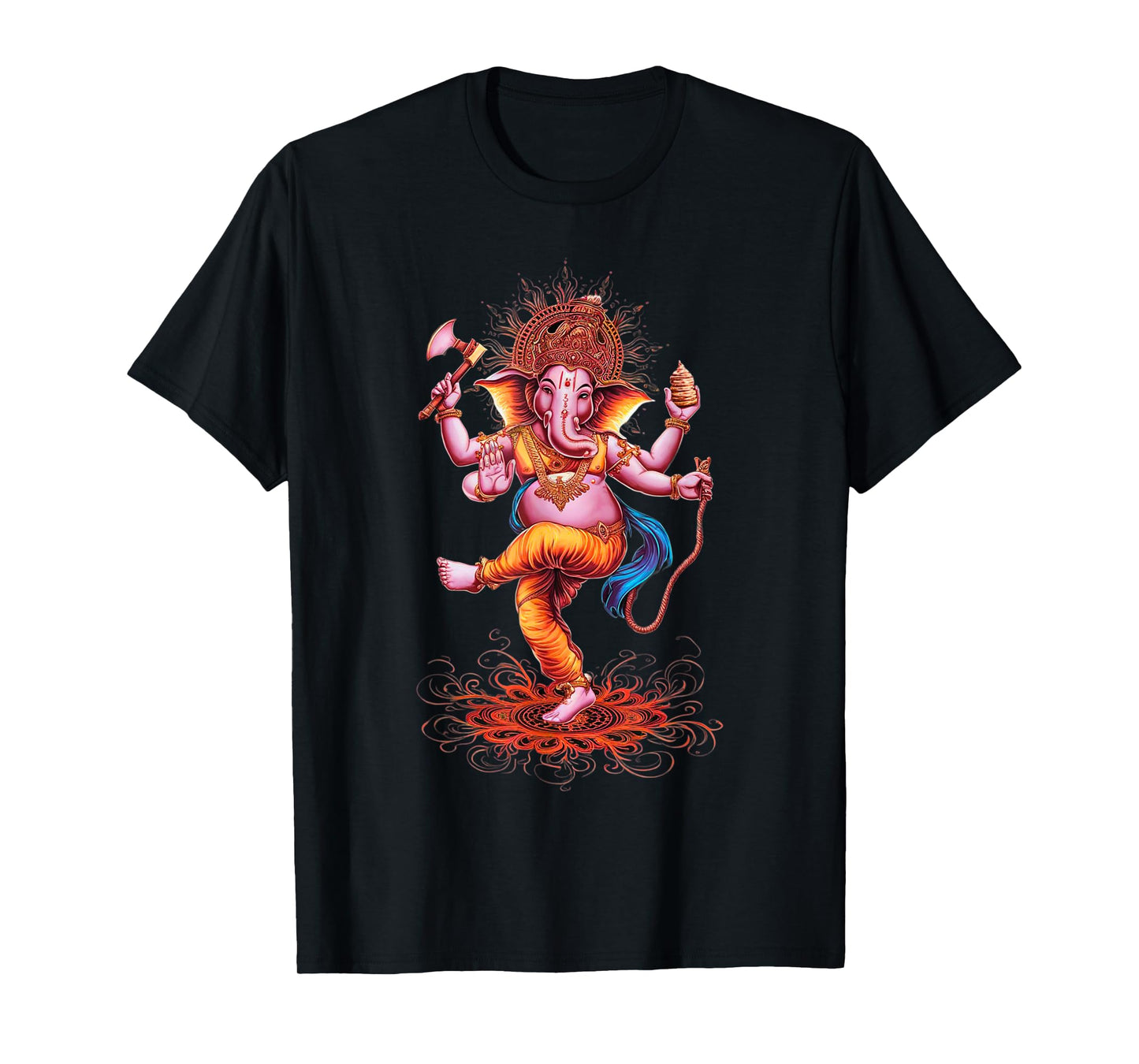 Hindu Ganesha Puja Elephant God India Meditation Yoga Murti T-Shirt