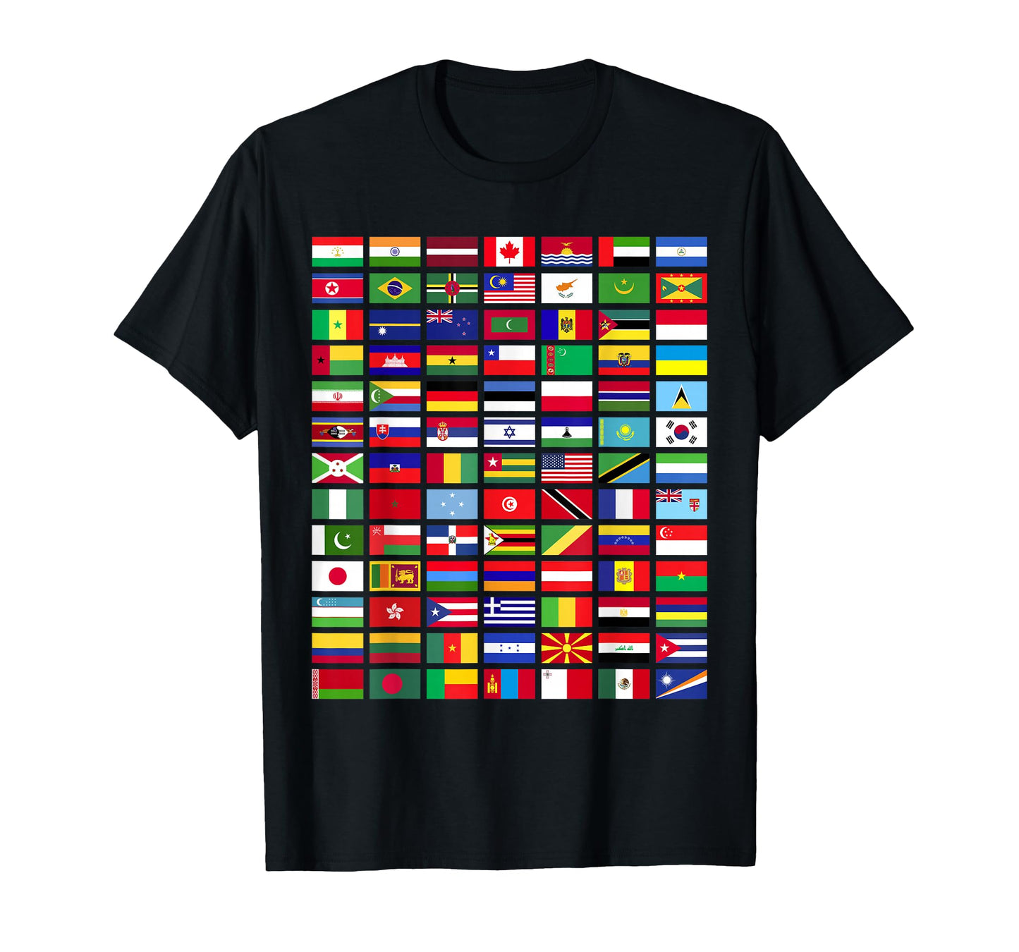 All Countries Flags Of The World 287 Flag International T-Shirt
