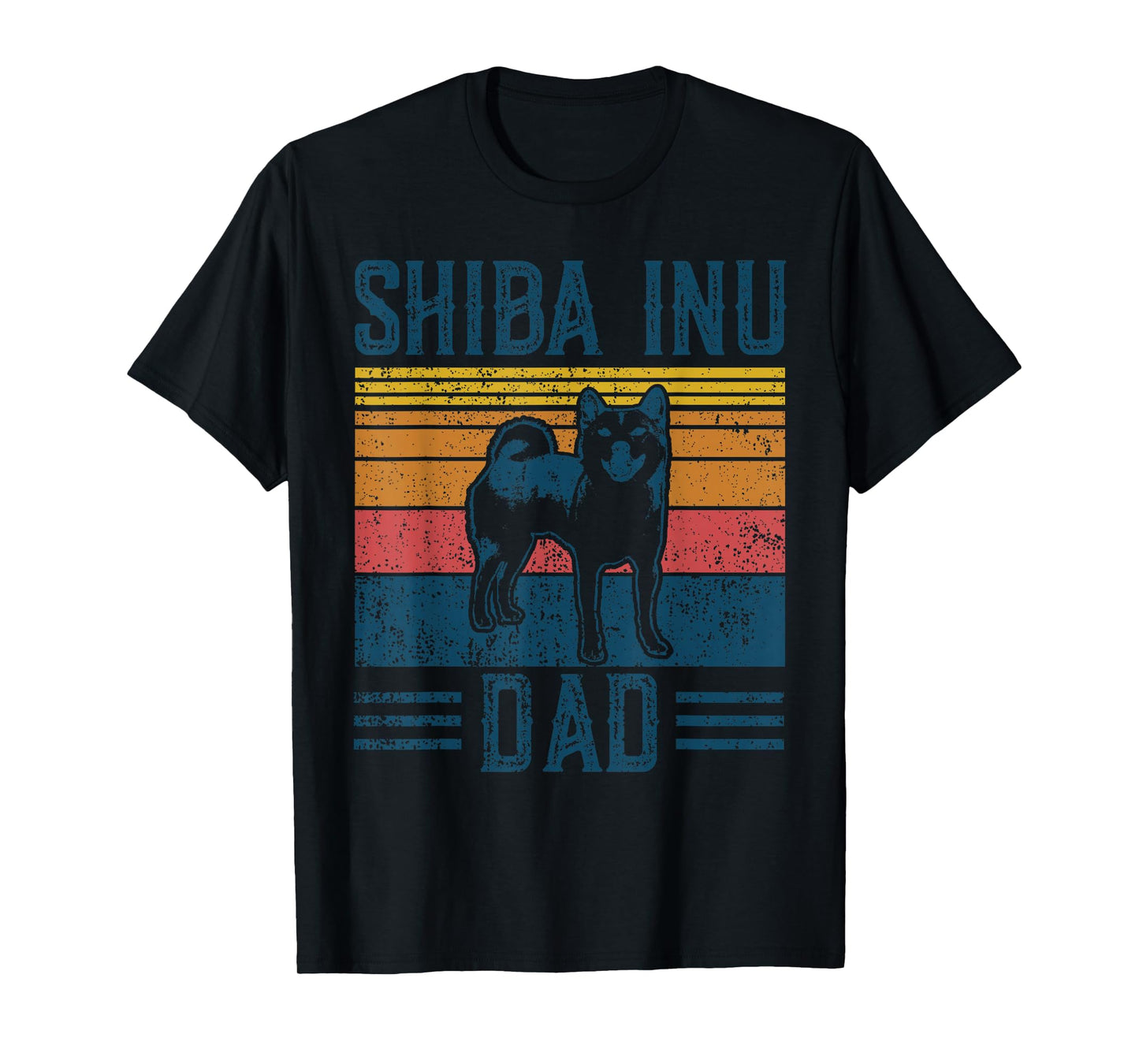 Dog | Crypto Doge Papa - Vintage Shiba Inu Dad T-Shirt