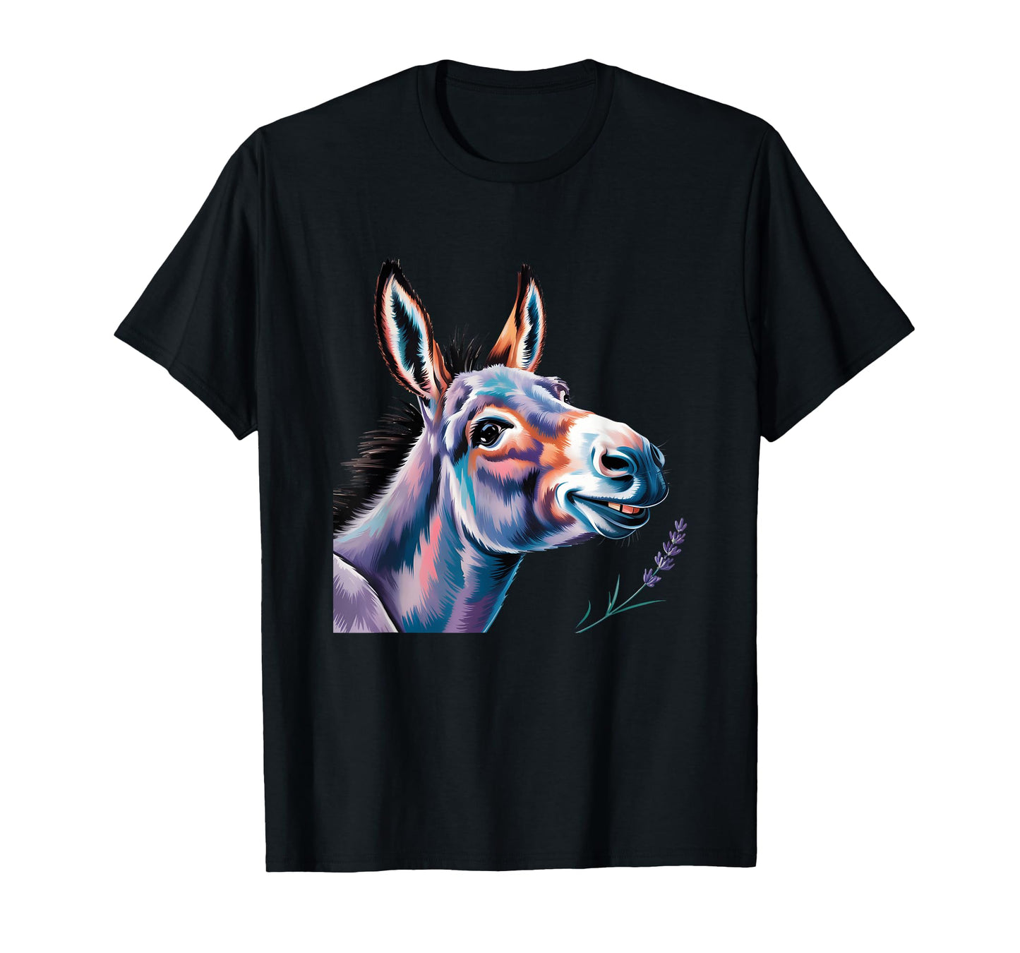 Funny Donkey Art Donkey Head Smile Eagerly Donkey Lover T-Shirt