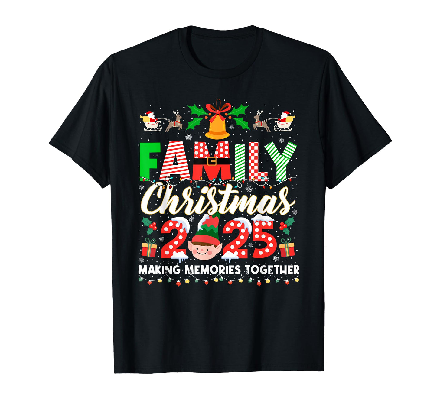 Family Christmas 2025 Matching Outfit Xmas Men Women Kids T-Shirt