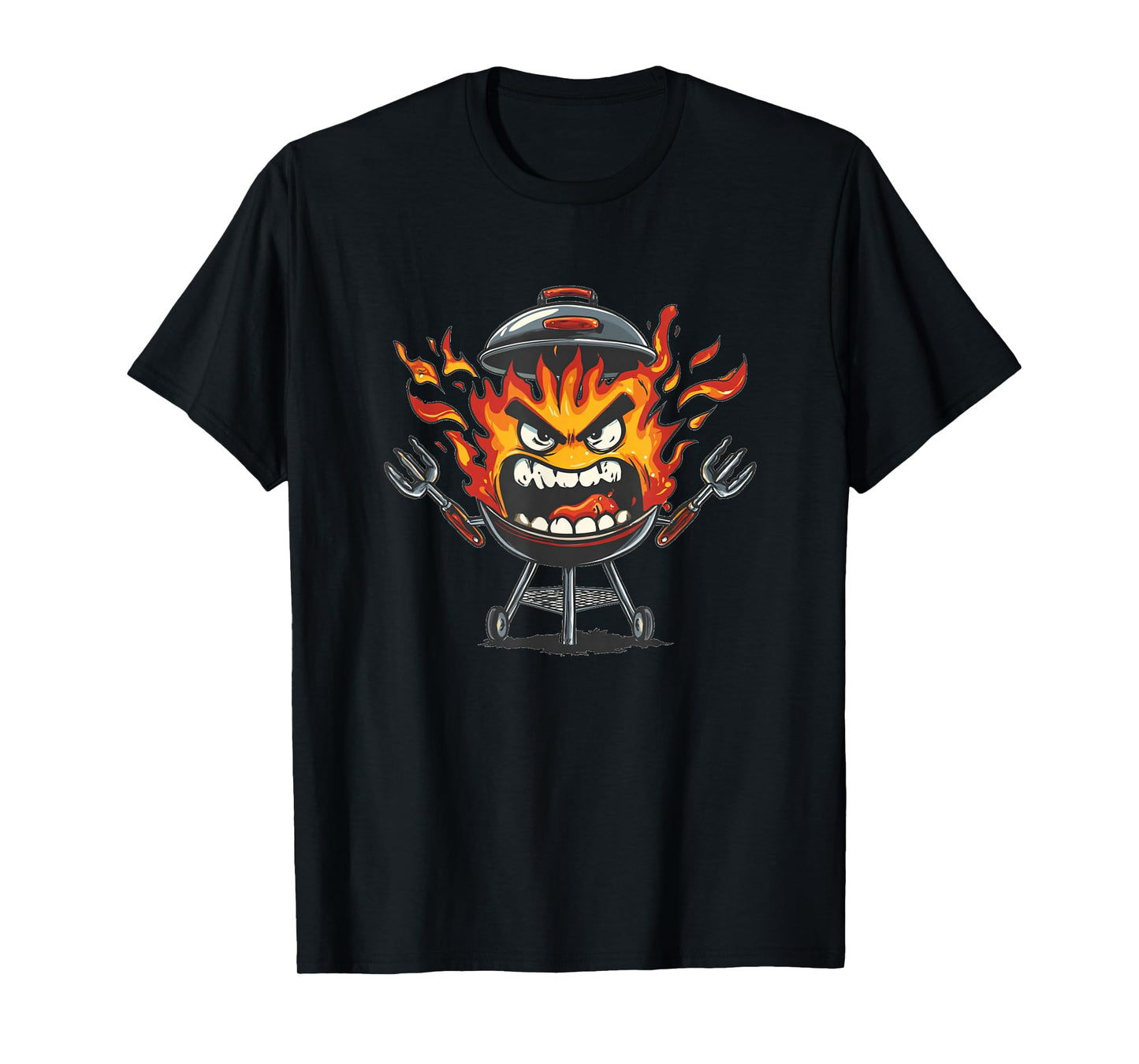 Great BBQ Graphic with Fire and Flames Costume T-Shirt